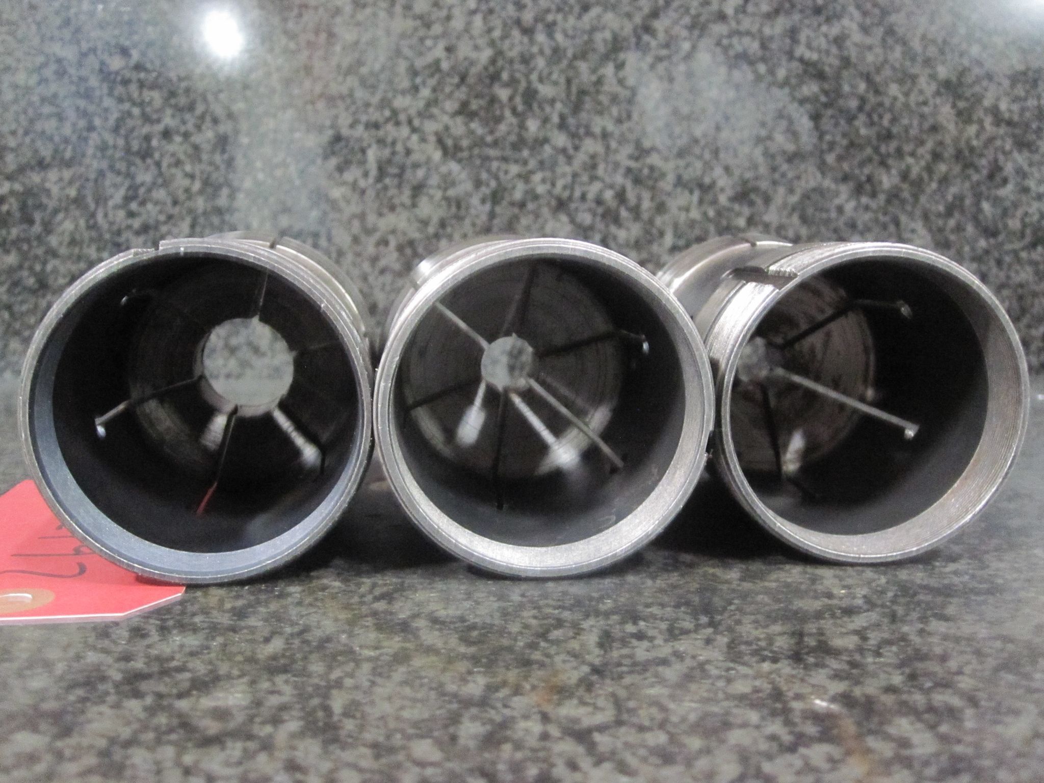 (AS-IS) 3X LOT OF 3 HARDINGE 22J COLLETS 1/2" 1.0" 15MM 17