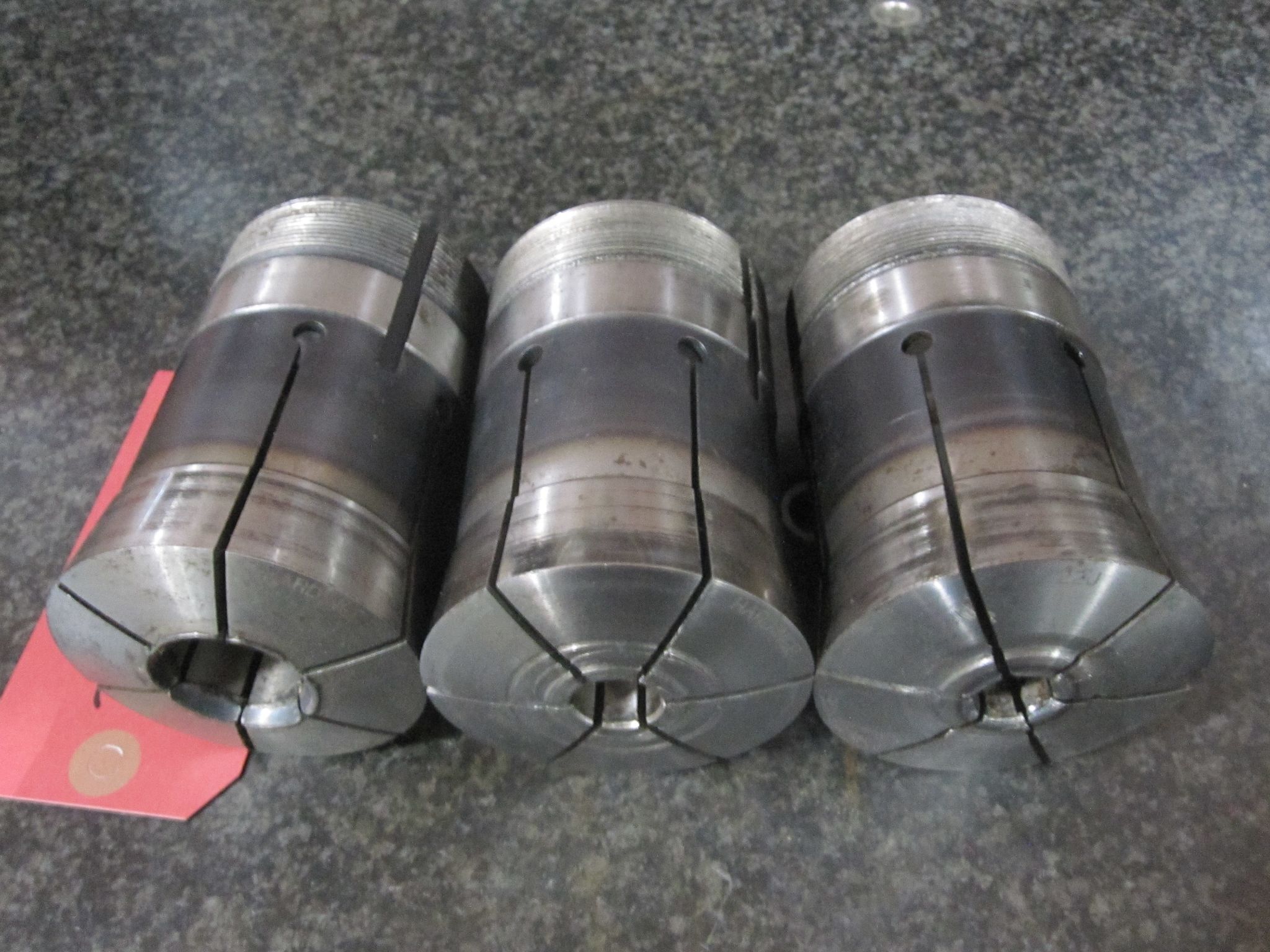 (AS-IS) 3X LOT OF 3 HARDINGE 22J COLLETS 1/2" 1.0" 15MM 22