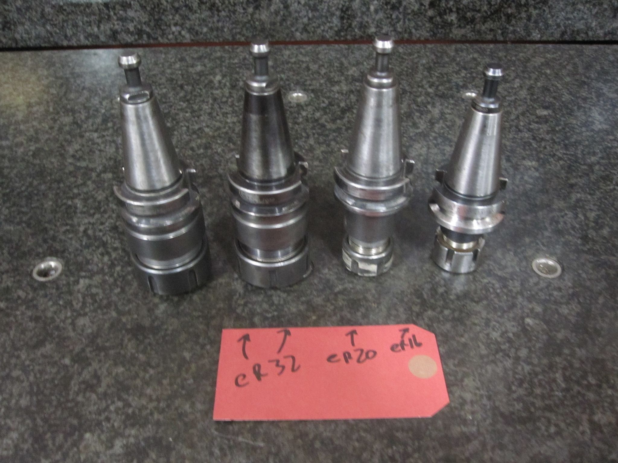 4X LOT OF 4 BT30 TOOL HOLDERS COLLET CHUCKS COMMAND LYNDEX ER20 ER32 ER16 1