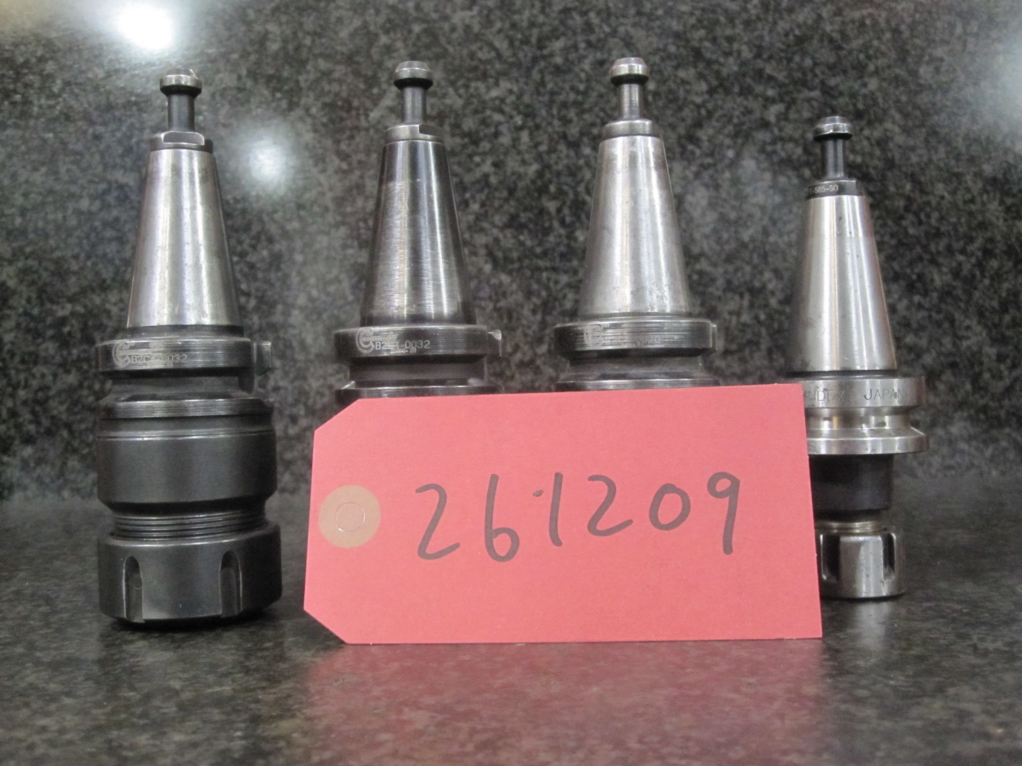 4X LOT OF 4 BT30 TOOL HOLDERS COLLET CHUCKS COMMAND LYNDEX ER20 ER32 ER16 0