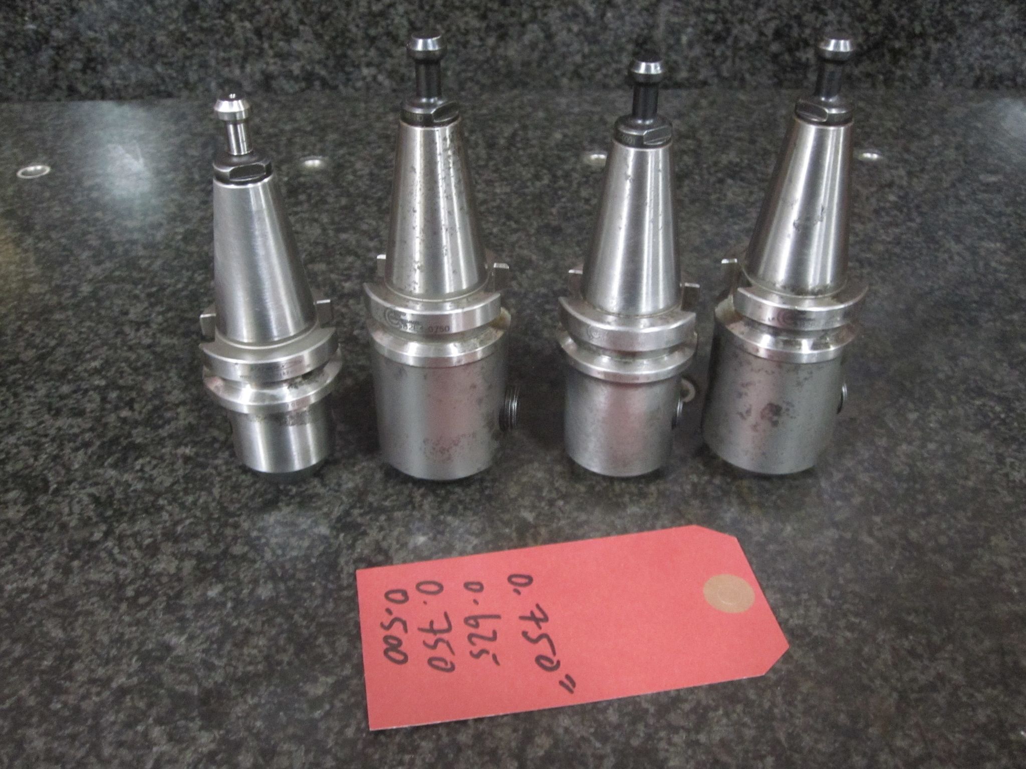 4X LOT OF 4 BT30 TOOL HOLDERS COLLET CHUCKS COMMAND LYNDEX ENDMILL SOLID WELDON FLAT HOLDERS SIDE LOCK 1