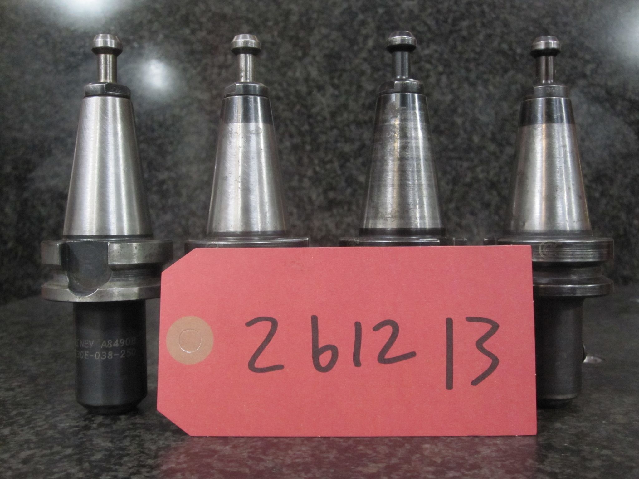 4X LOT OF 4 BT30 WELDON SIDE LOCK ENDMILL HOLDER TOOL HOLDERS 0.375" 3/8" BRINEY COMMAND 0