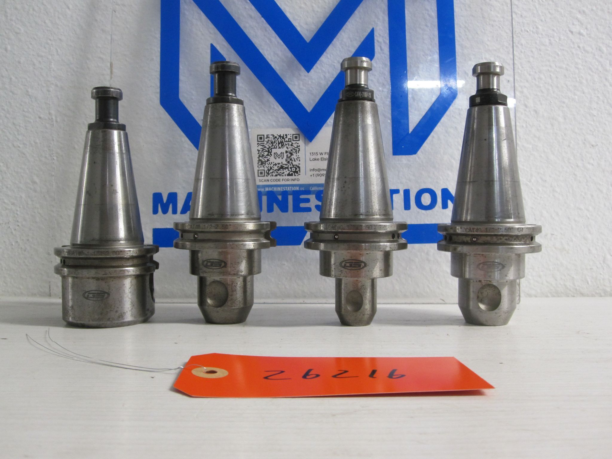 4x Lot of 4 Sowa GS CAT40 CT40 C40 Weldon Flat Side Lock End Mill Holders 0