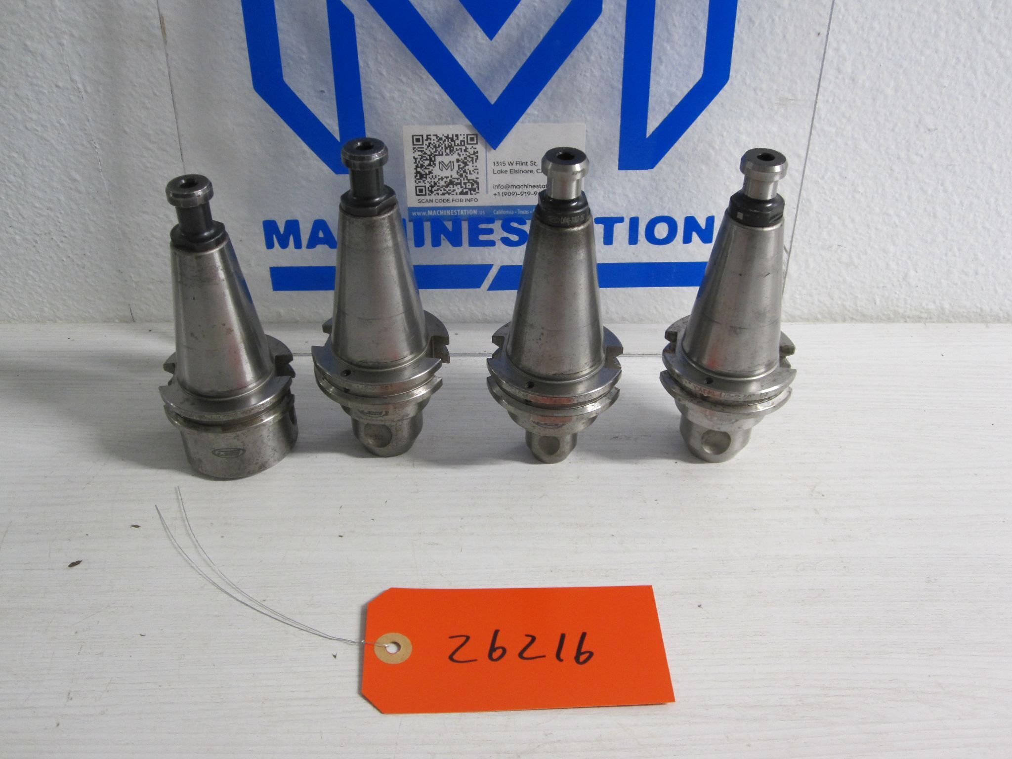 4x Lot of 4 Sowa GS CAT40 CT40 C40 Weldon Flat Side Lock End Mill Holders 1