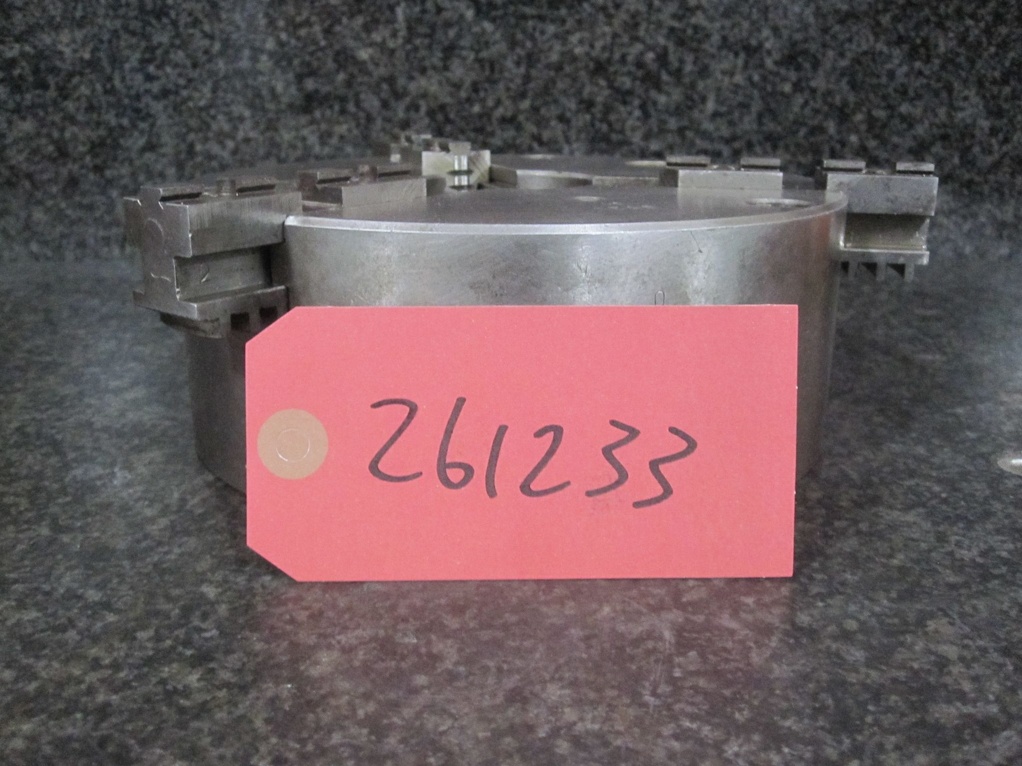 BISON 3-JAW SCROLL CHUCK 3 JAW 8" CHUCK 2" THRU HOLE FRONT MOUNT PLAIN BACK 200mm LATHE 3