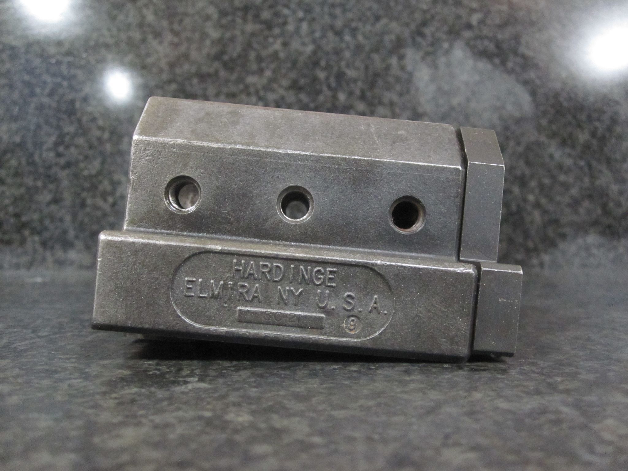 HARDINGE SC-21 STATIC TOOL HOLDER BORING BAR 1.25" 1-1/4" 77 X 51 MM W/ KEY 38 MM 2