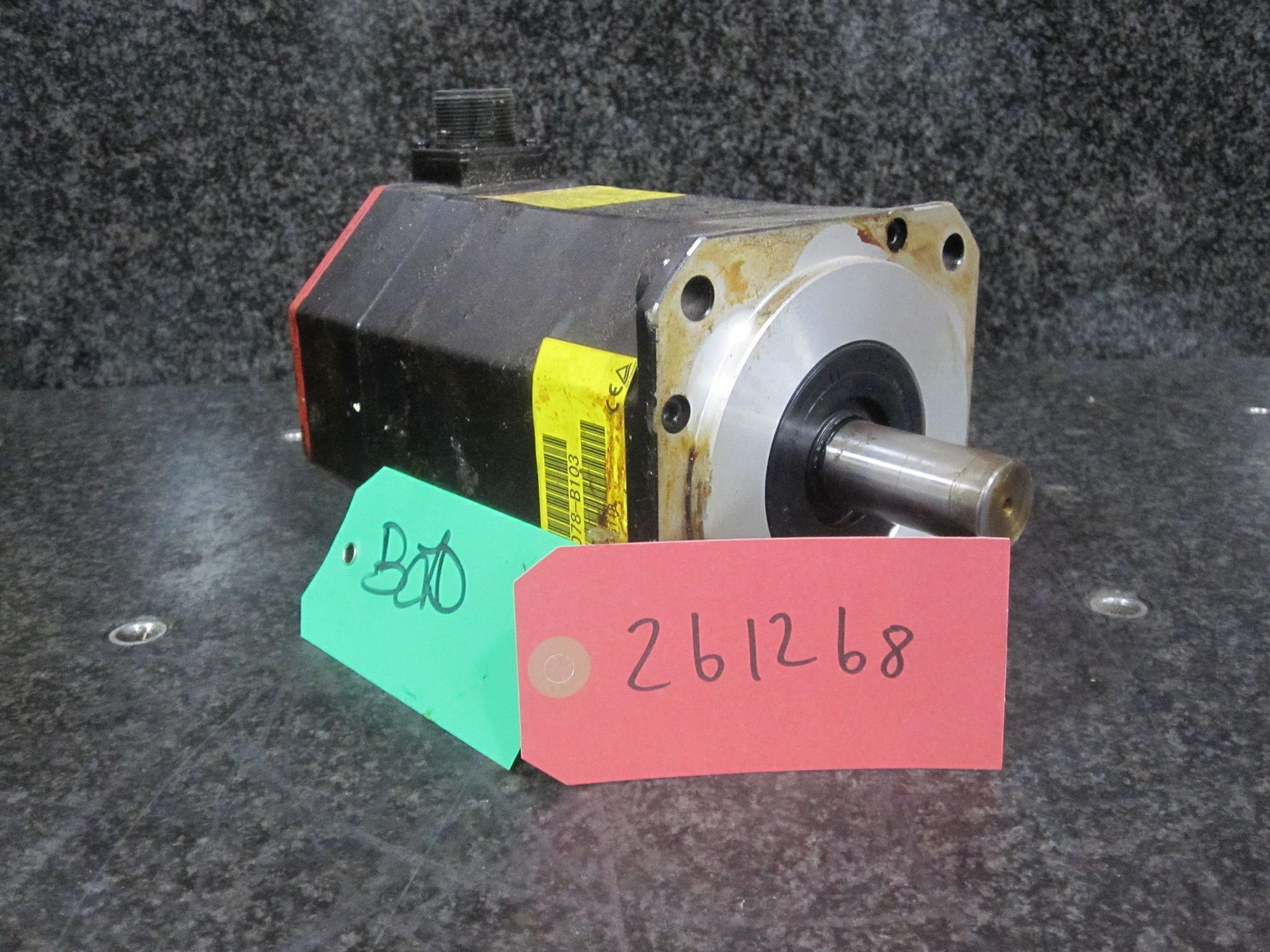(AS-IS FOR PARTS) FANUC AC SERVO MOTOR beta iS 12/3000 BiS 12/3000 BIS12/3000 A06B-0078-B103 0