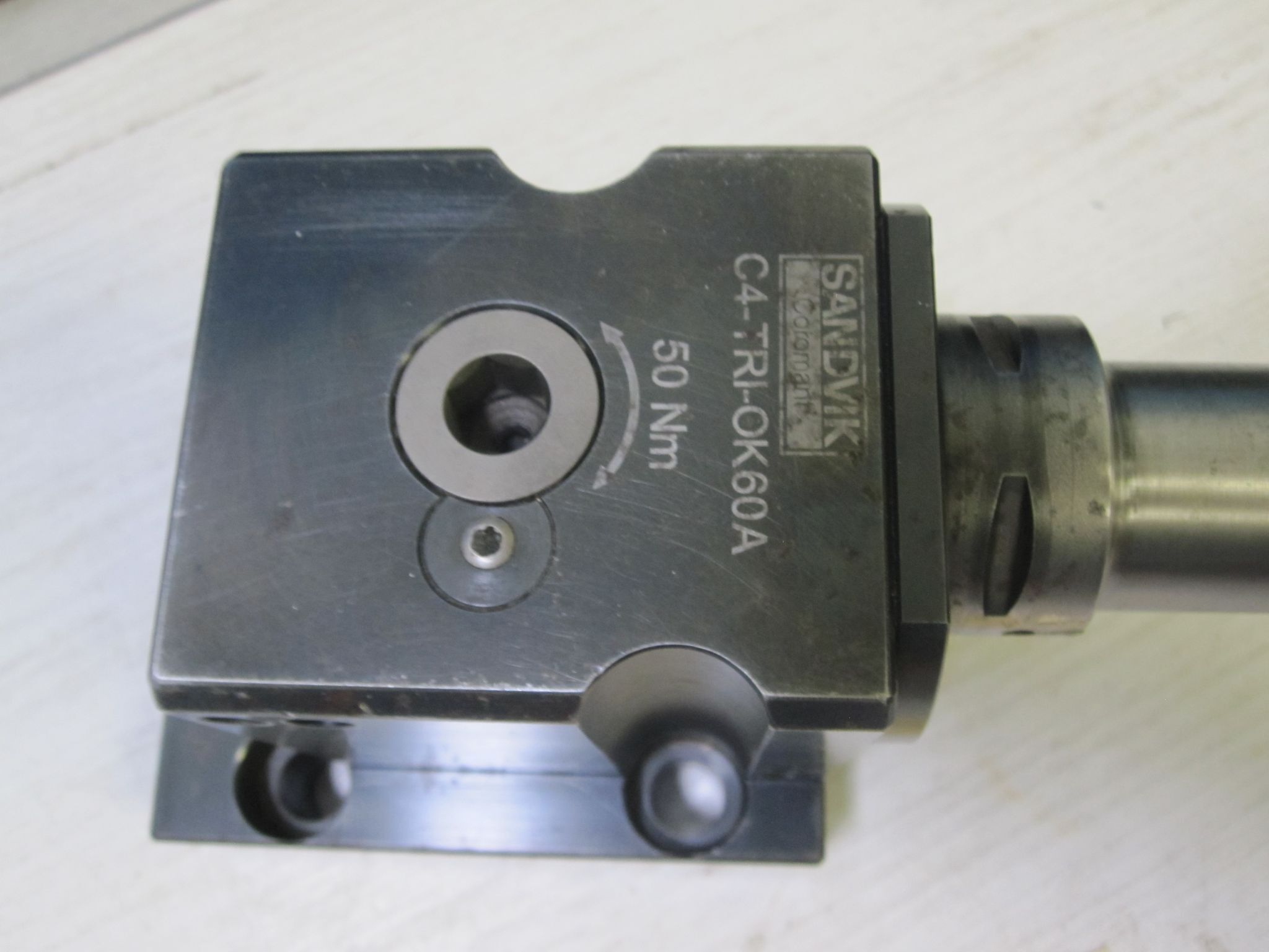 SANDVIK COROMANT C4-TRI-OK60A STATIC TOOL HOLDER CAPTO C4 OKUMA LB3000 1
