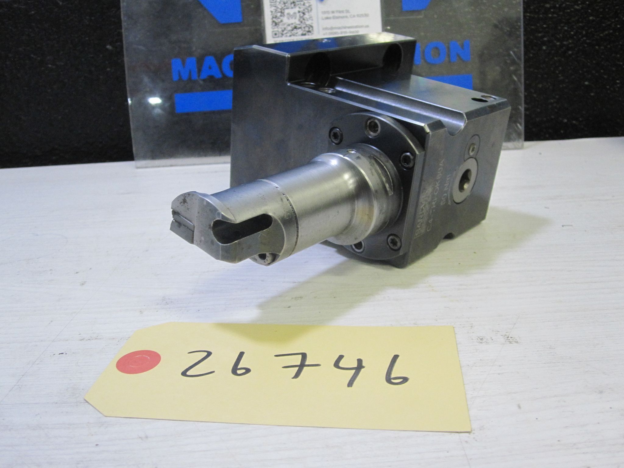 SANDVIK COROMANT C4-TRI-OK60A STATIC TOOL HOLDER CAPTO C4 OKUMA LB3000 9