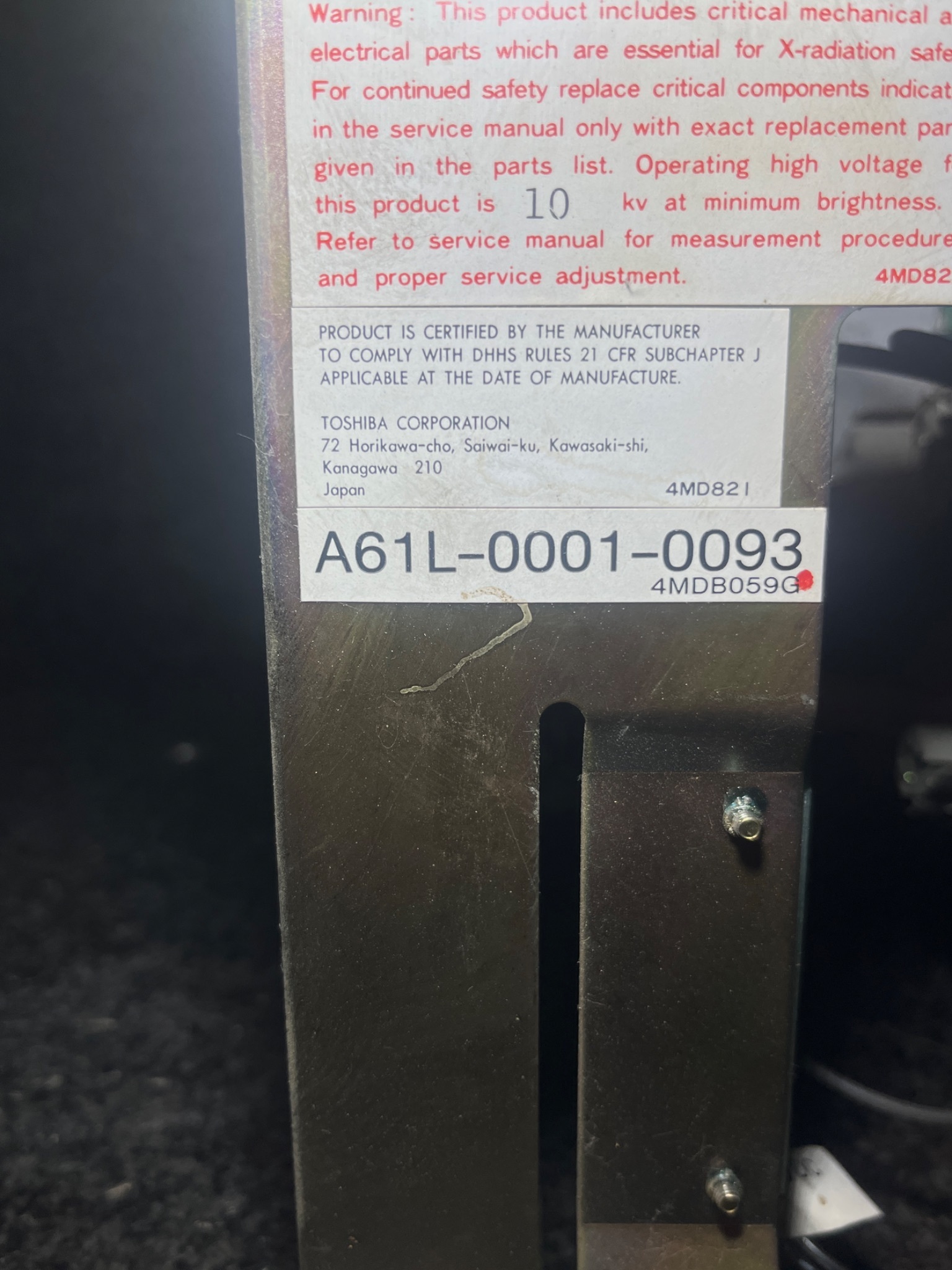 Fanuc A61L-0001-0093 O-M Operator Control 4