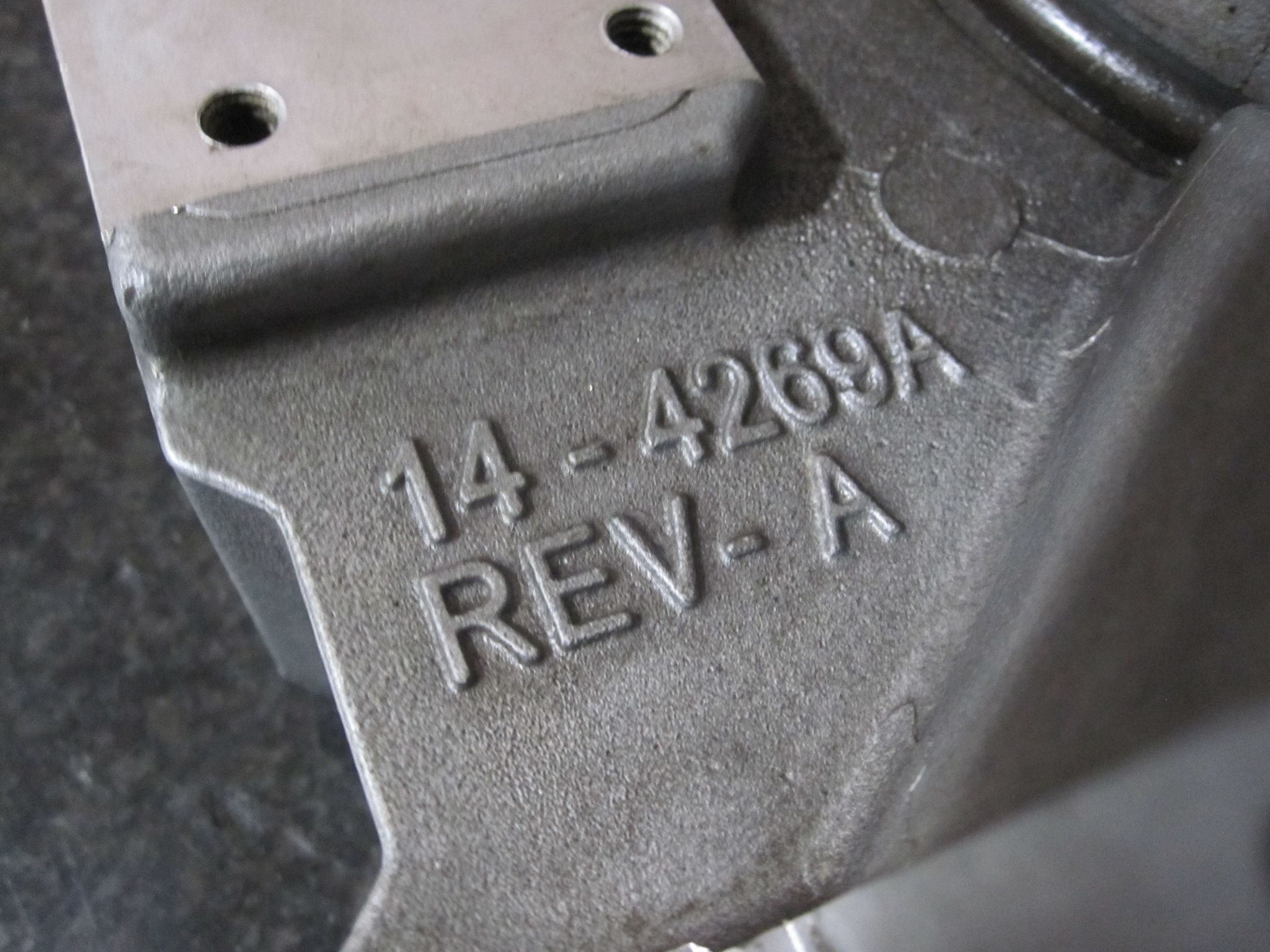HAAS 14-4269A REV-A PNEUMATIC TOOL RELEASE CYLINDER BASE PN PART NUMBER 1