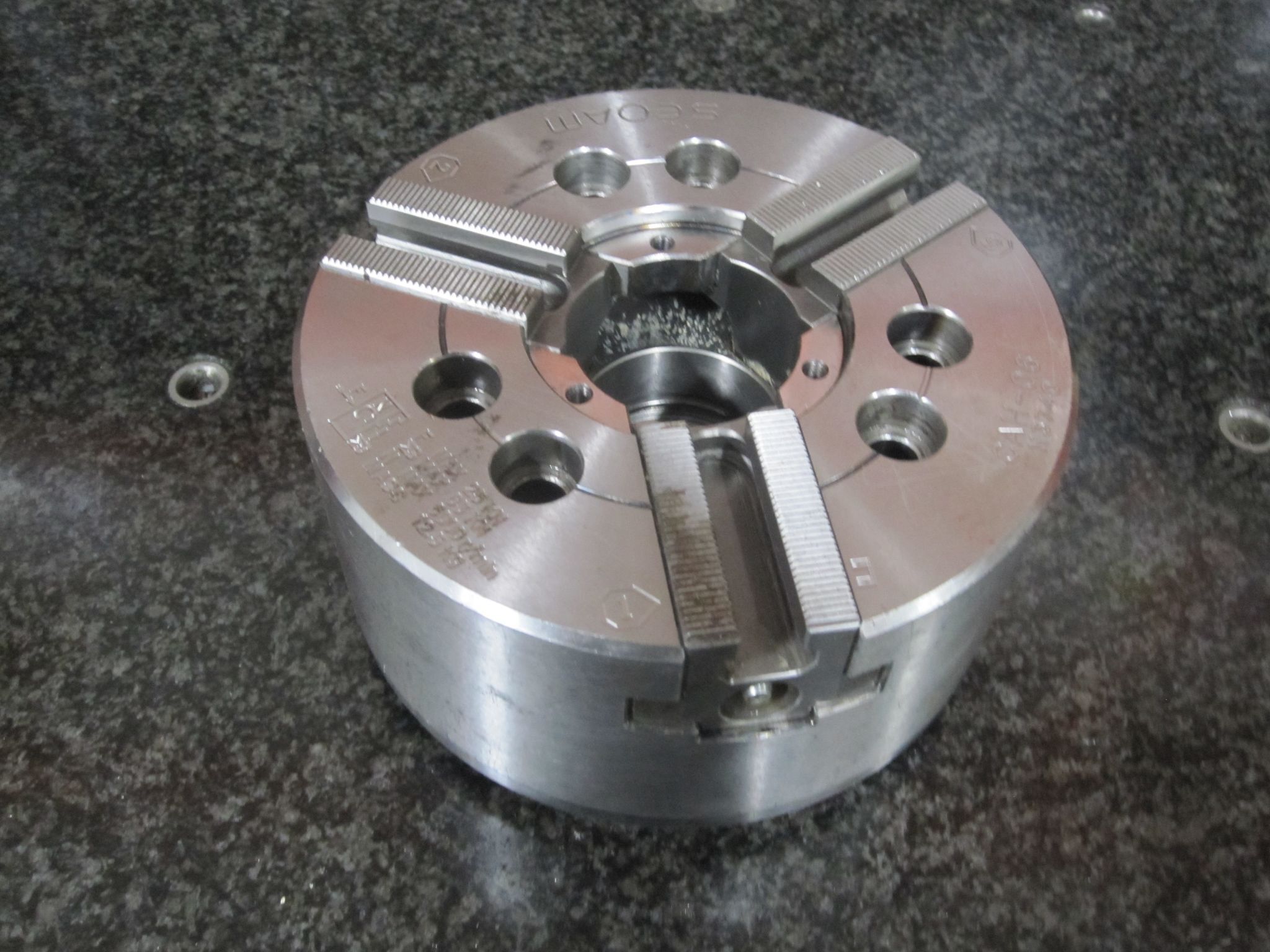SEOAM 6" POWER CHUCK 3-JAW HYDRUALIC CAH-06 A2-5 1