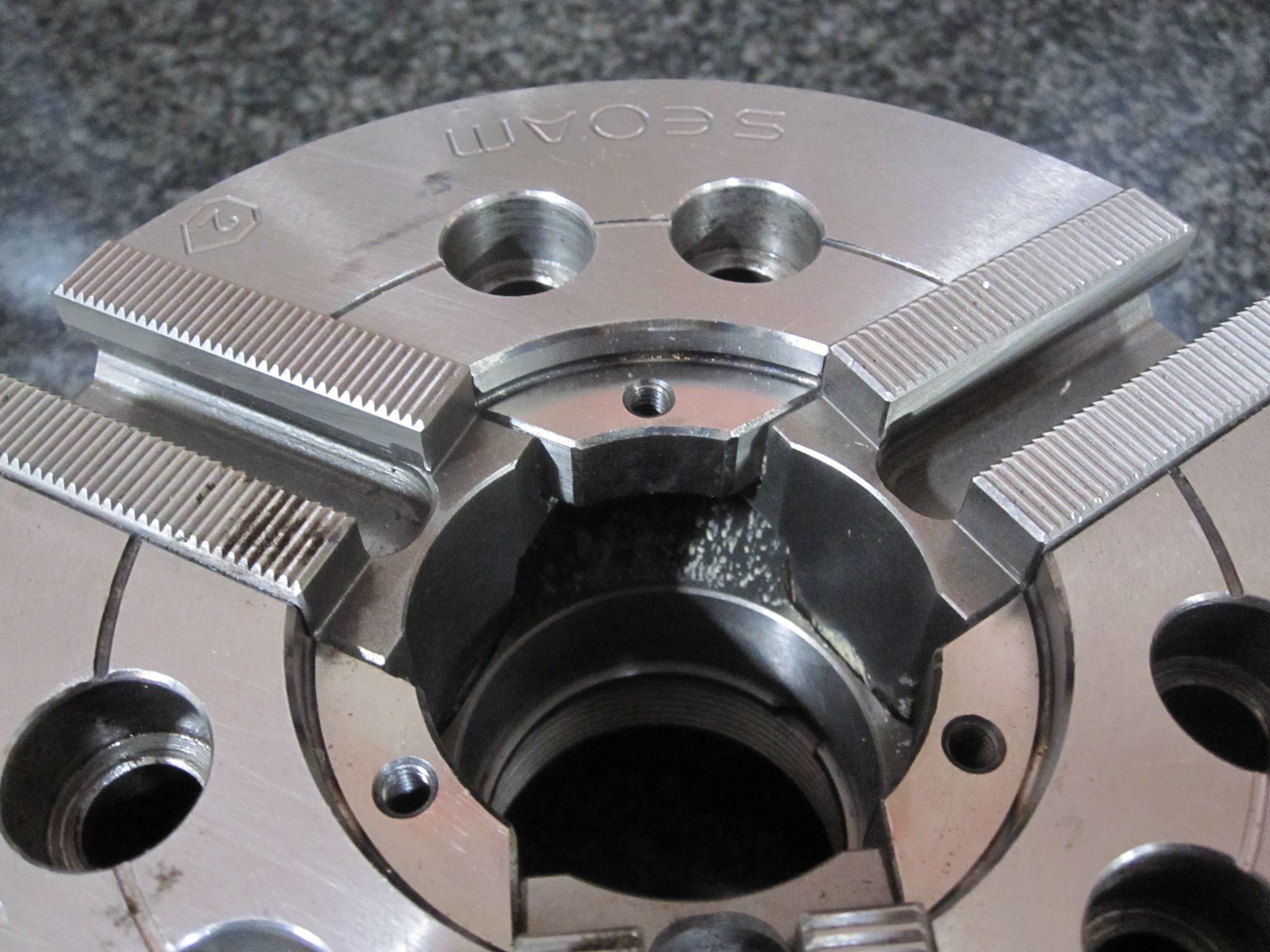 SEOAM 6" POWER CHUCK 3-JAW HYDRUALIC CAH-06 A2-5 2