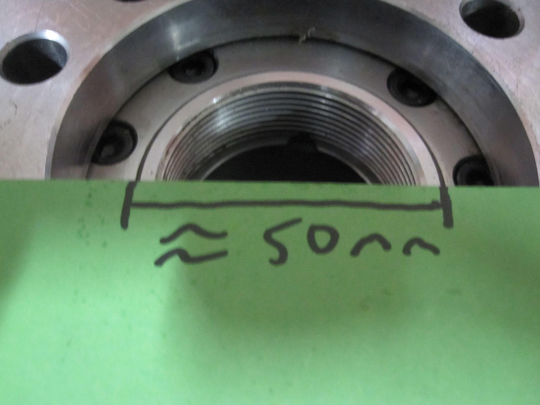SEOAM 6" POWER CHUCK 3-JAW HYDRUALIC CAH-06 A2-5 15