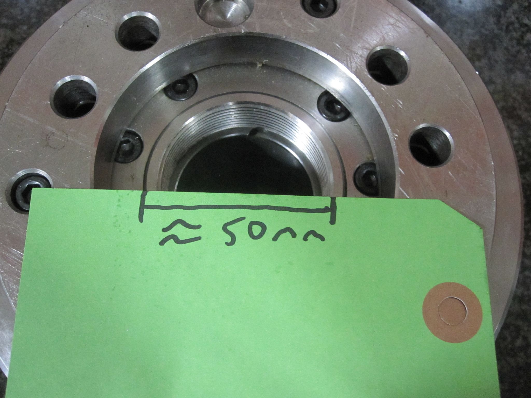 SEOAM 6" POWER CHUCK 3-JAW HYDRUALIC CAH-06 A2-5 16