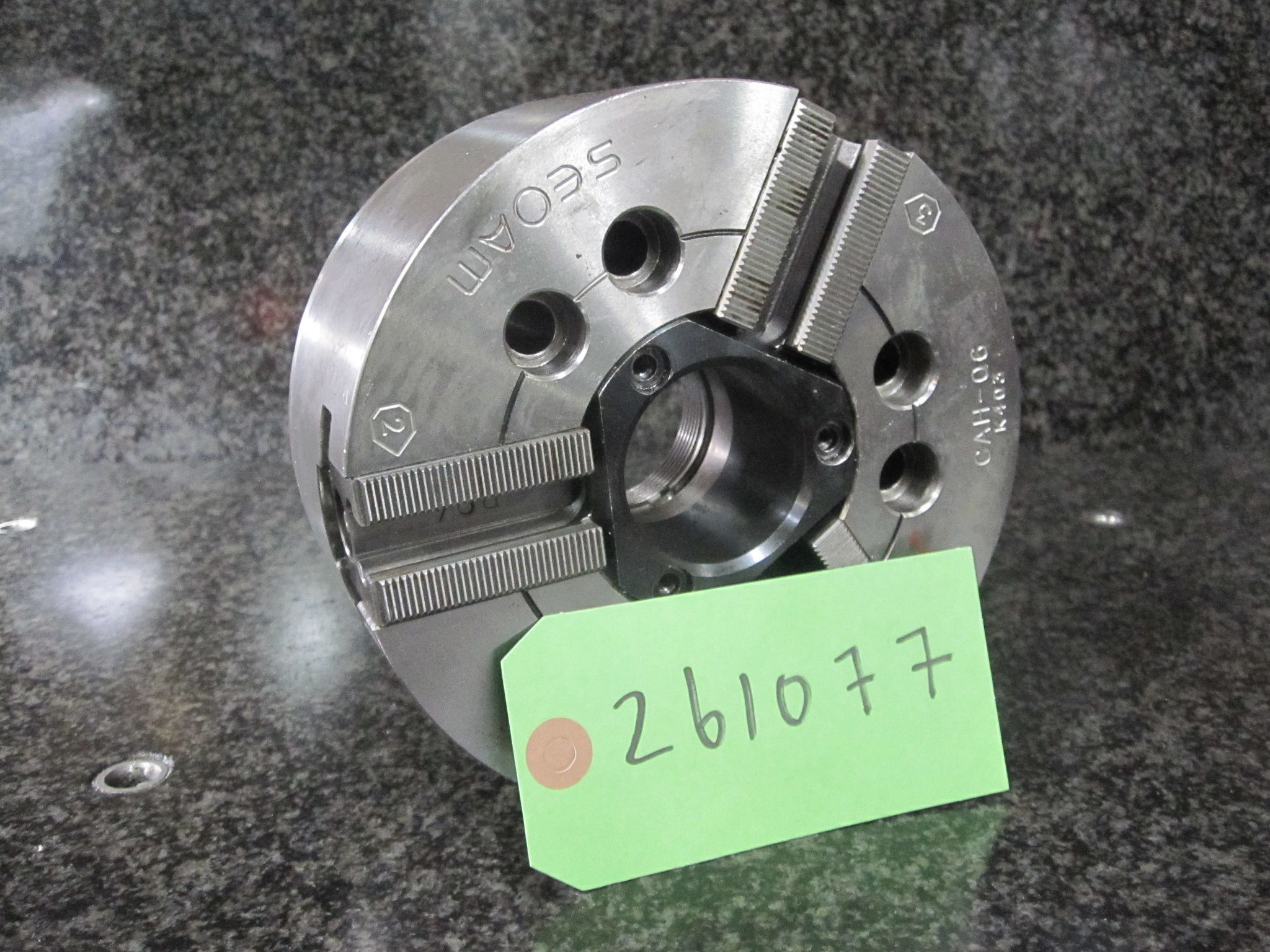 SEOAM 6" POWER CHUCK 3-JAW HYDRUALIC CAH-06 A2-5 10