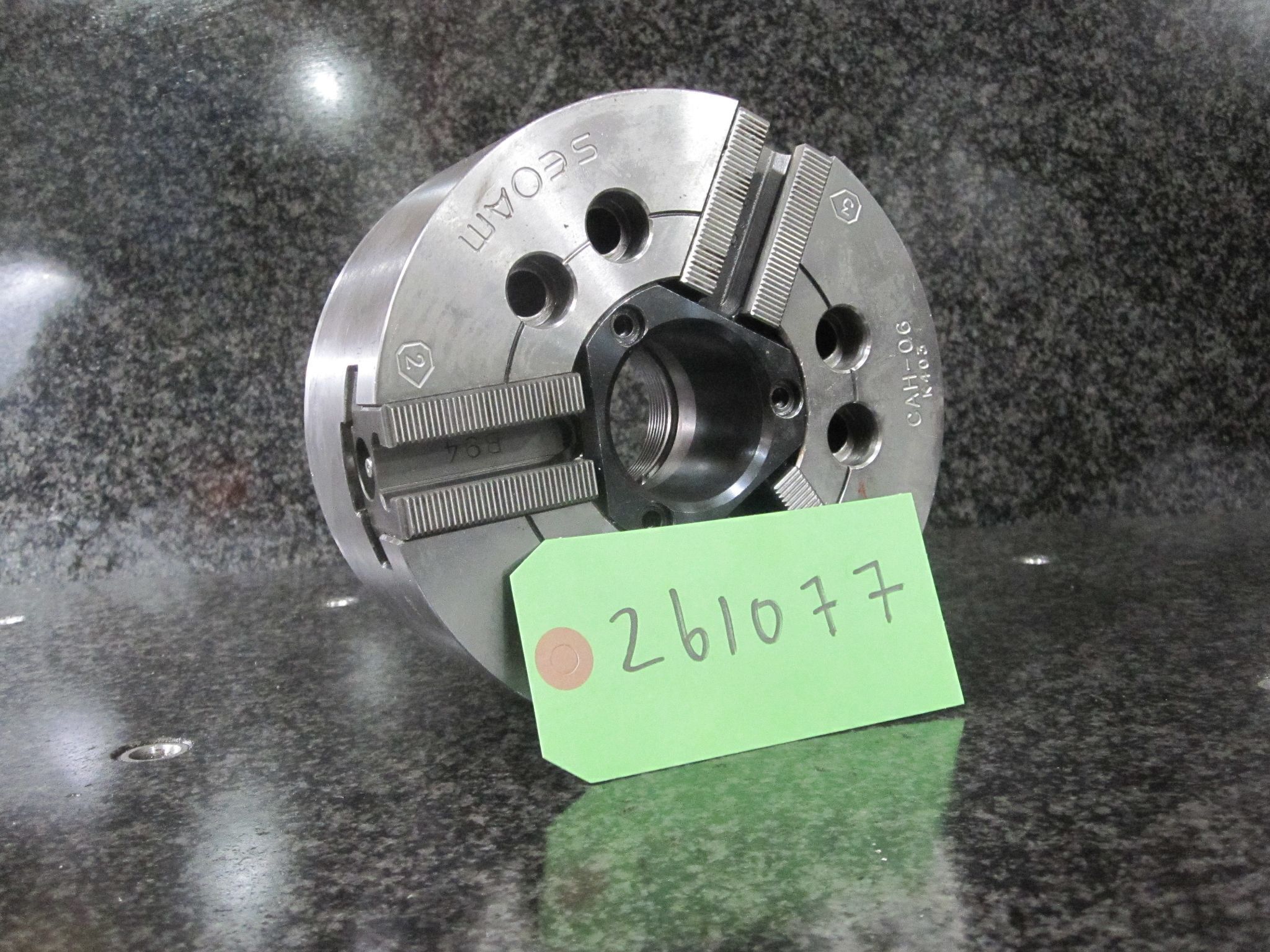 SEOAM 6" POWER CHUCK 3-JAW HYDRUALIC CAH-06 A2-5 11