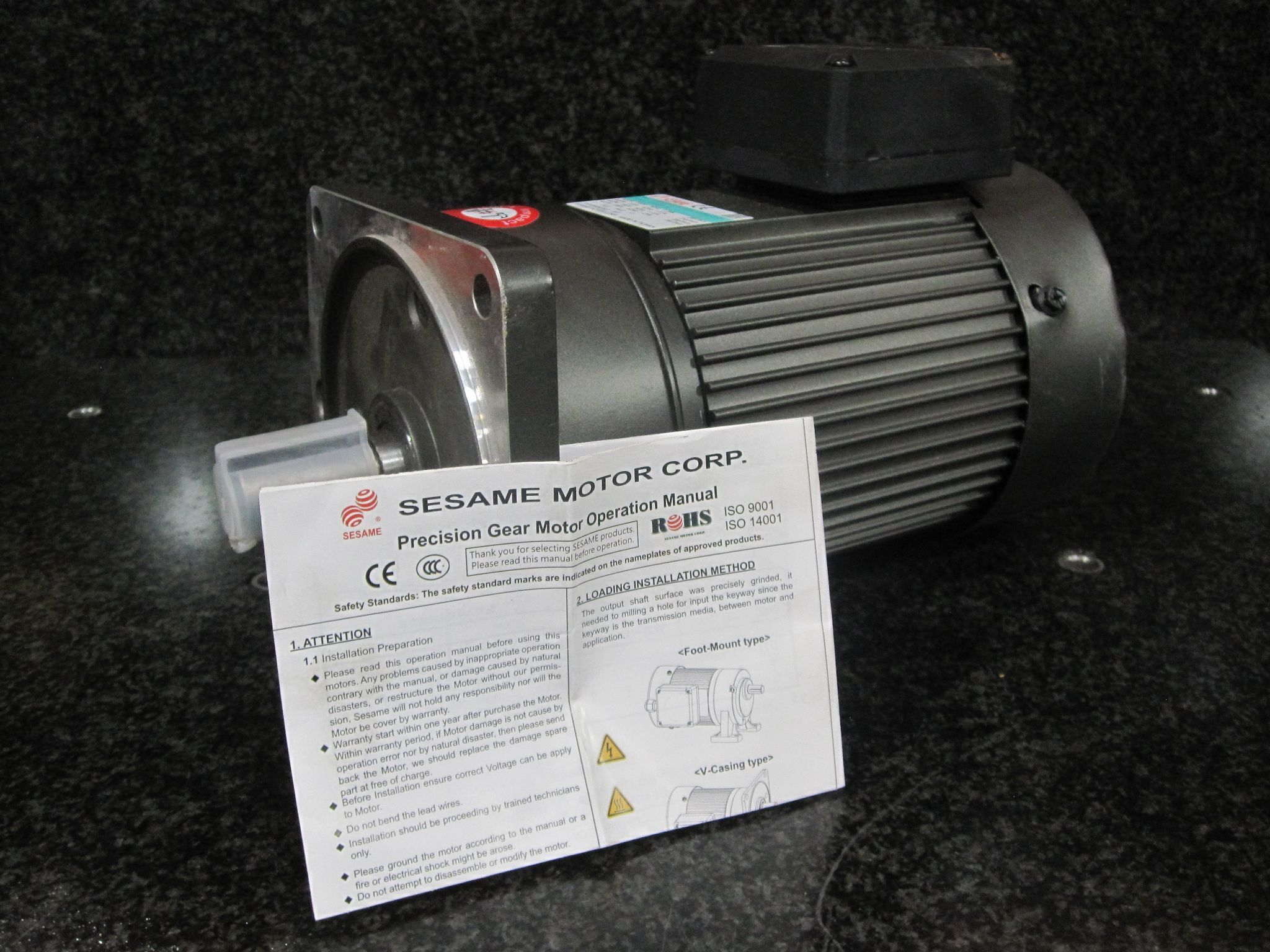 (AS-IS) SESAME PRECISION GEAR MOTOR G12V G12V400S-50 400W 220V (AS-IS) 17
