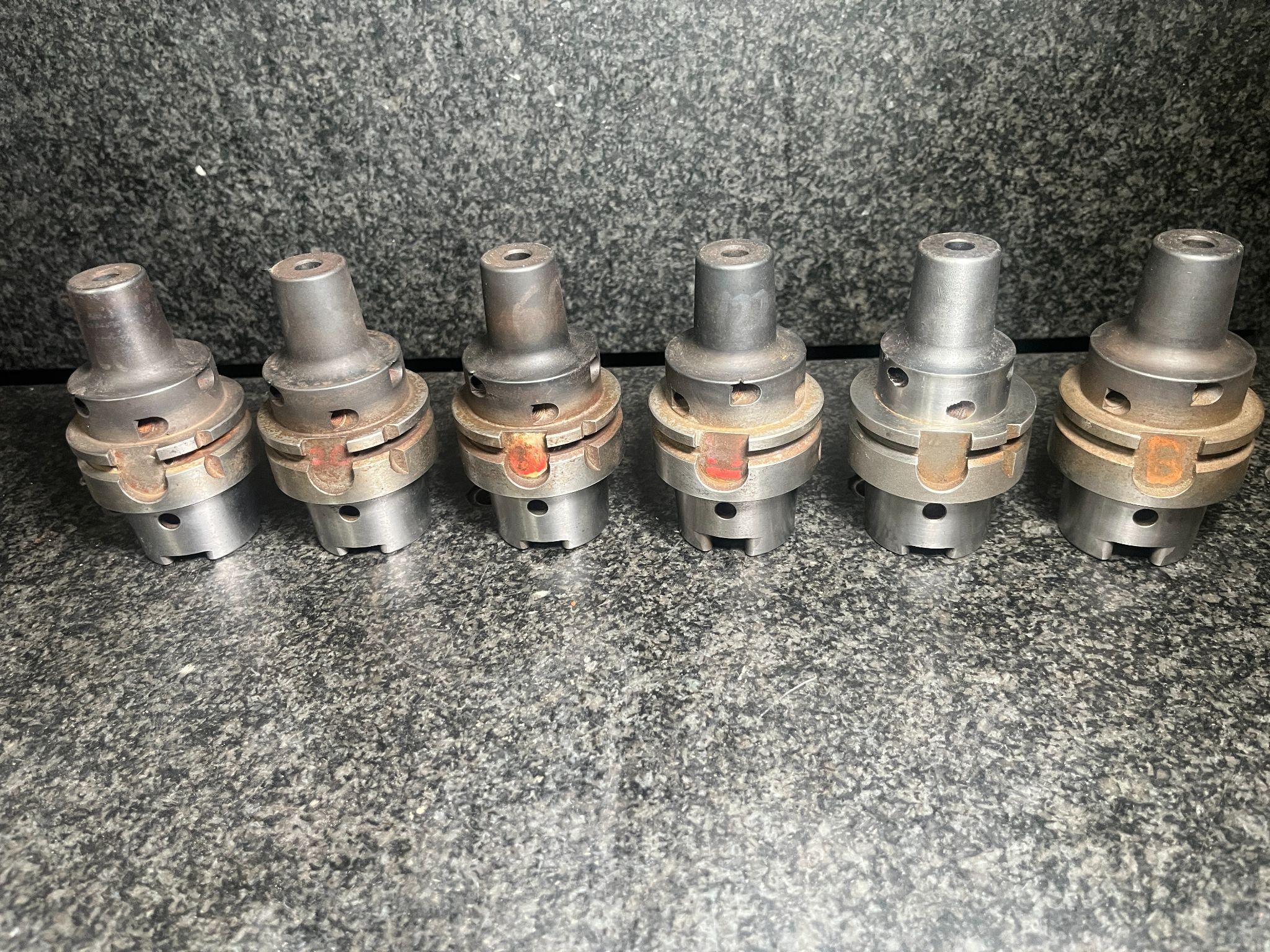 6x Parlec HSK63-A Heat Shrink Fit Tools HSK63A A63 1