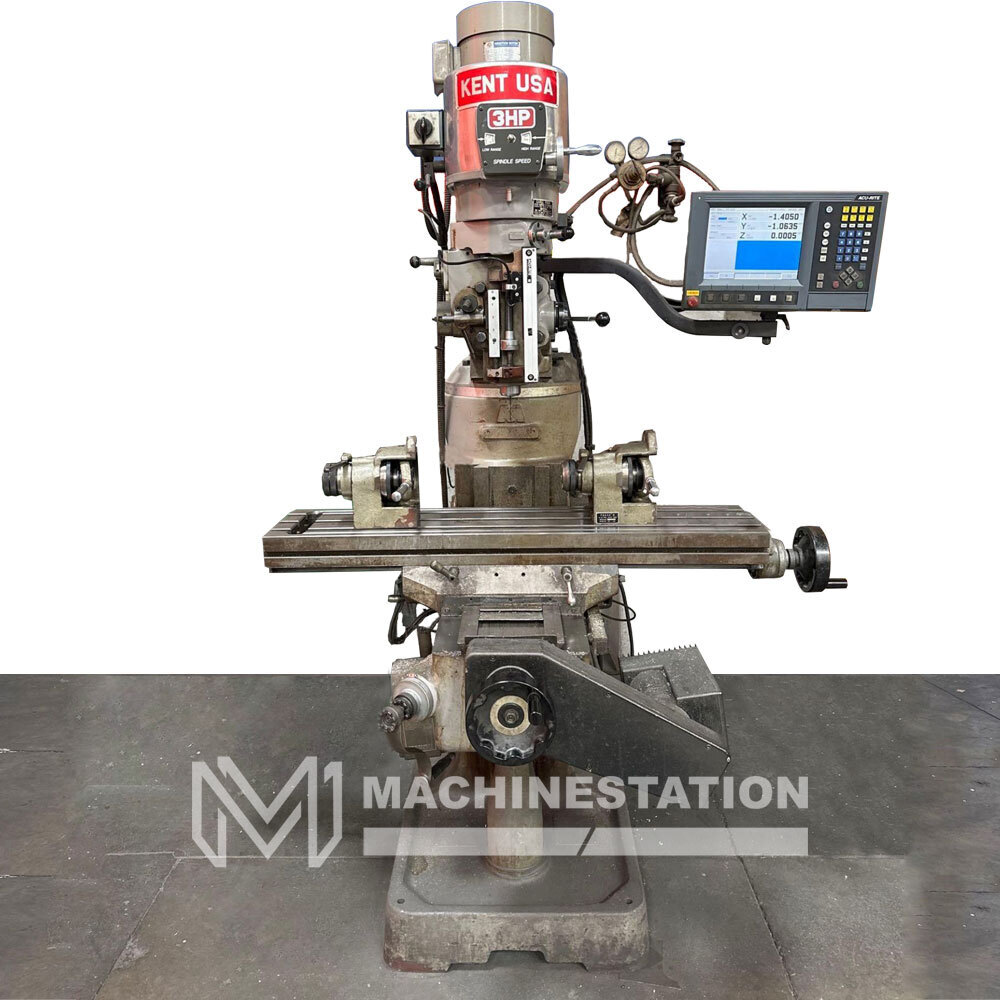 Kent KTM-3VS 9″ x 42″ Variable Speed CNC Vertical Milling 0