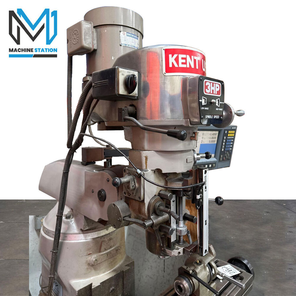 Kent KTM-3VS 9″ x 42″ Variable Speed CNC Vertical Milling 4