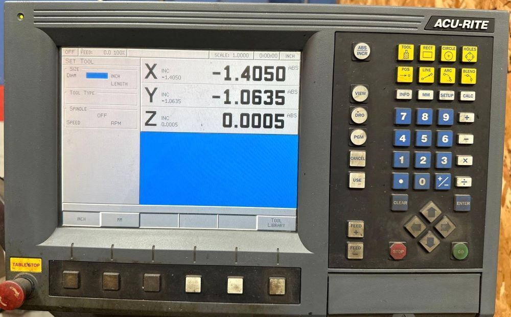 Kent KTM-3VS 9″ x 42″ Variable Speed CNC Vertical Milling 3