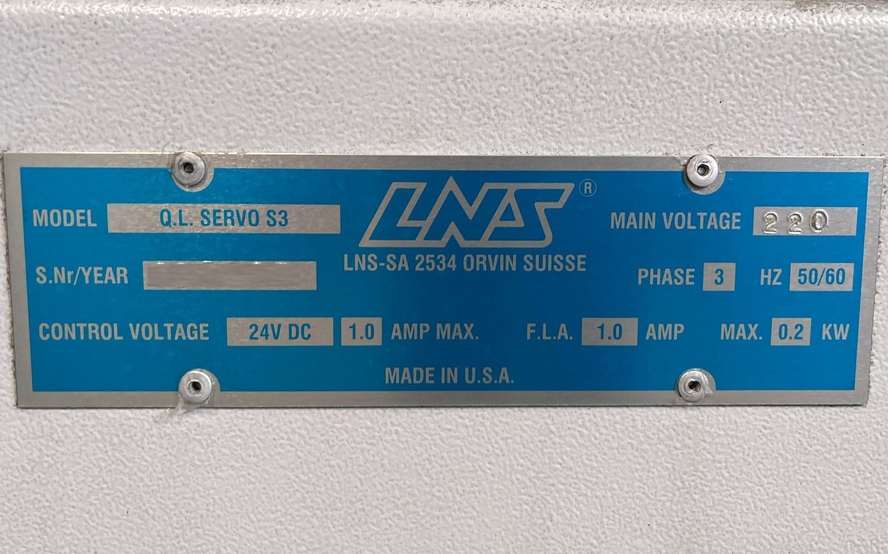 LNS Quick Load Servo S3 Automatic Bar Feeder 11