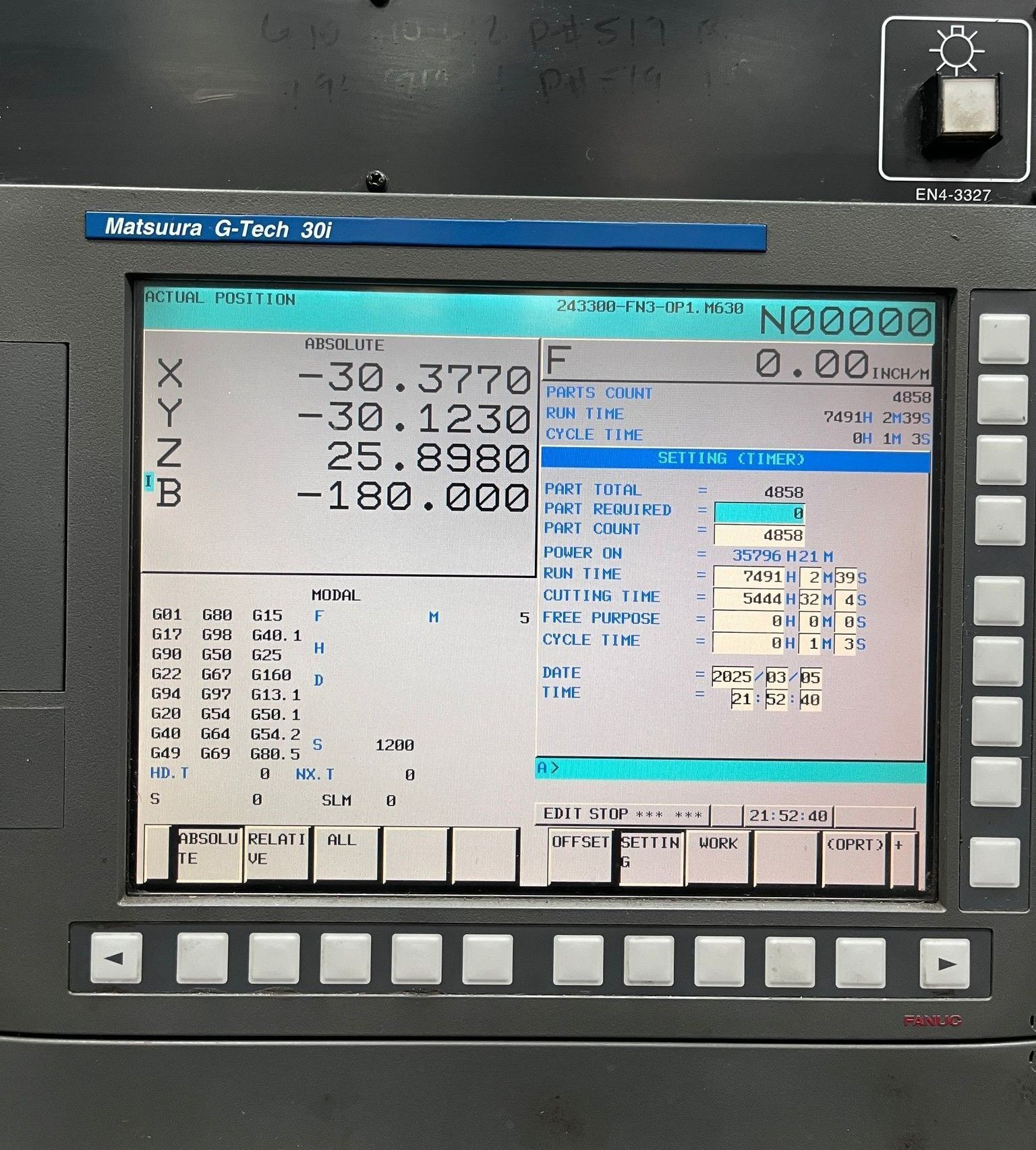 Matsuura H-Plus 630 CNC Horizontal Mill - 50 Taper HMC 6