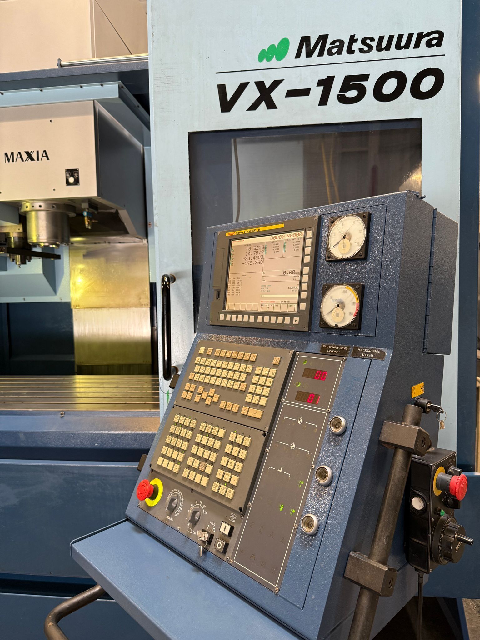 Matsuura VX-1500 CNC Vertical Machining Center - 4th Axis 50 Taper 15000 RPM Mill 5