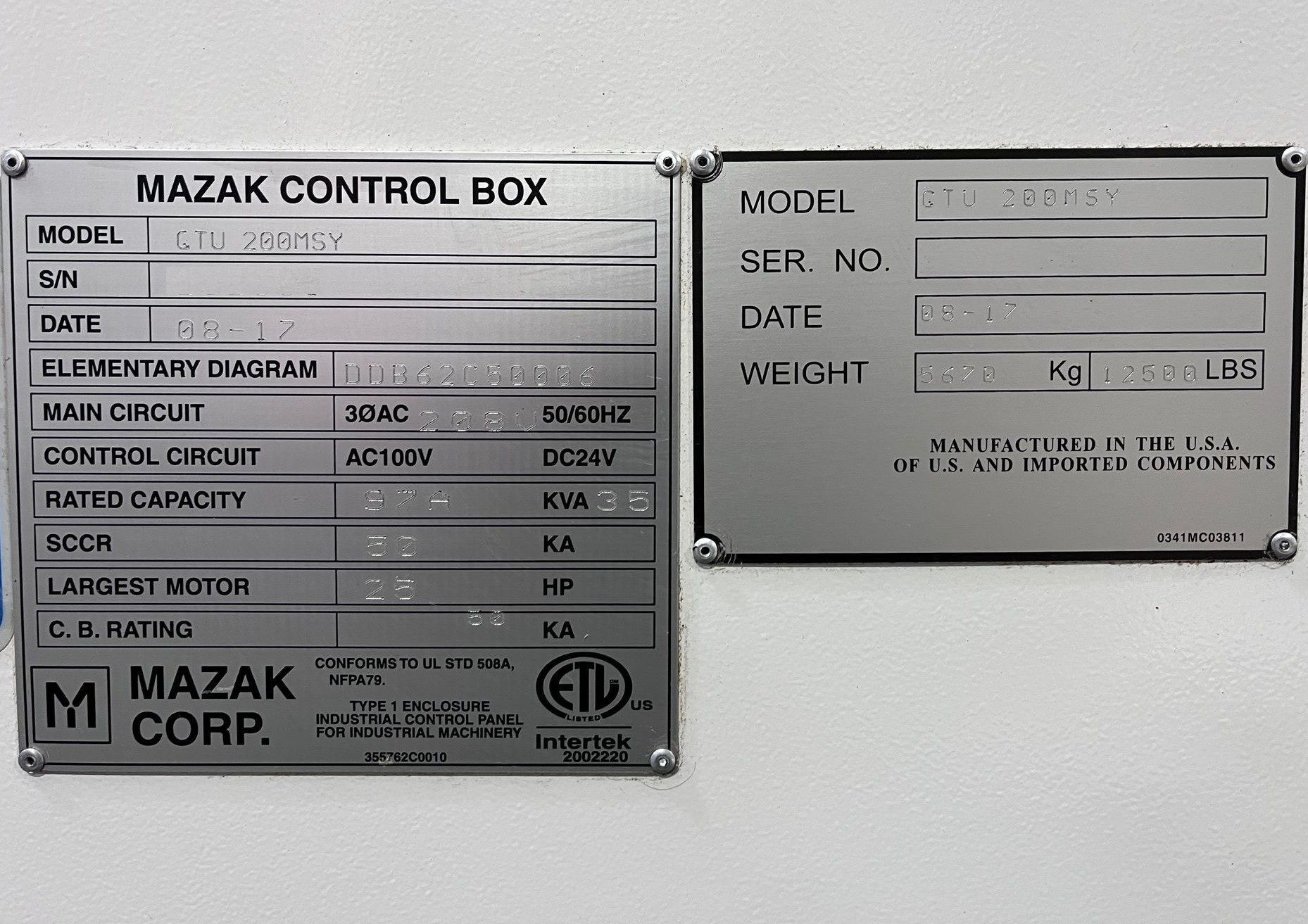 Mazak QTU-200MSY CNC Turning Center - Sub Spindle, Y Axis Lathe 19