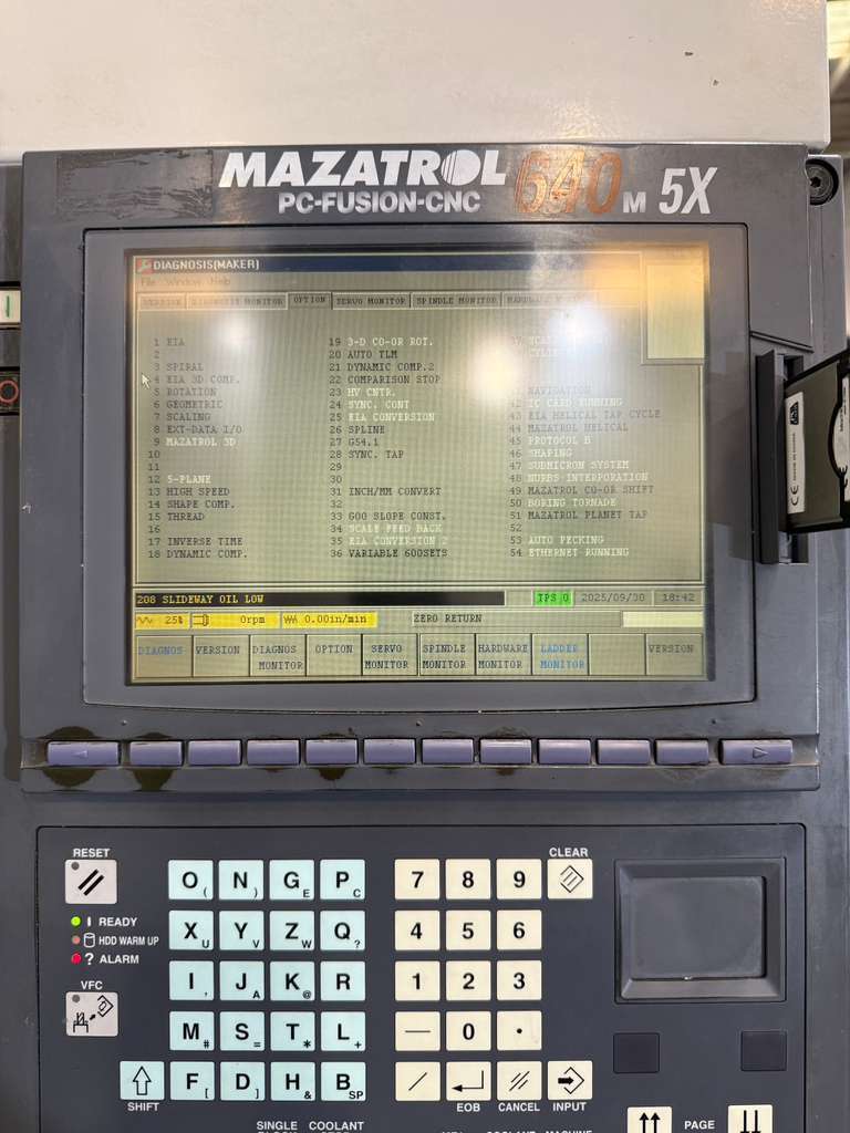 Used Mazak Variaxis 630-5X 5-Axis CNC Vertical Machining Center