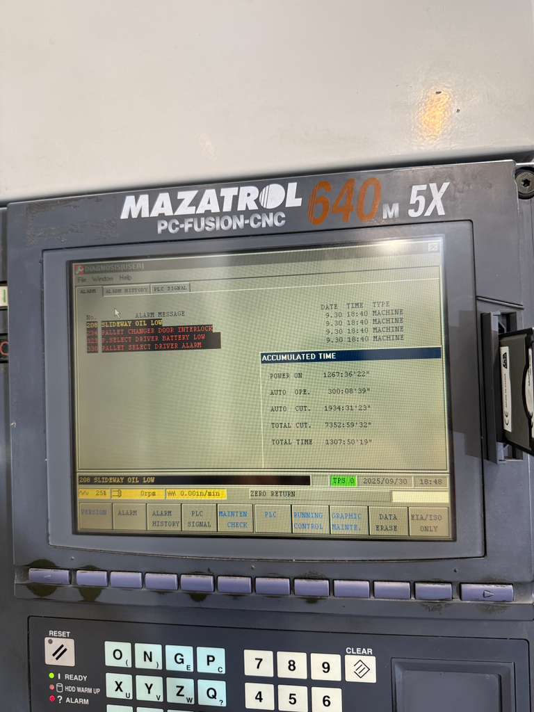 Used Mazak Variaxis 630-5X 5-Axis CNC Vertical Machining Center