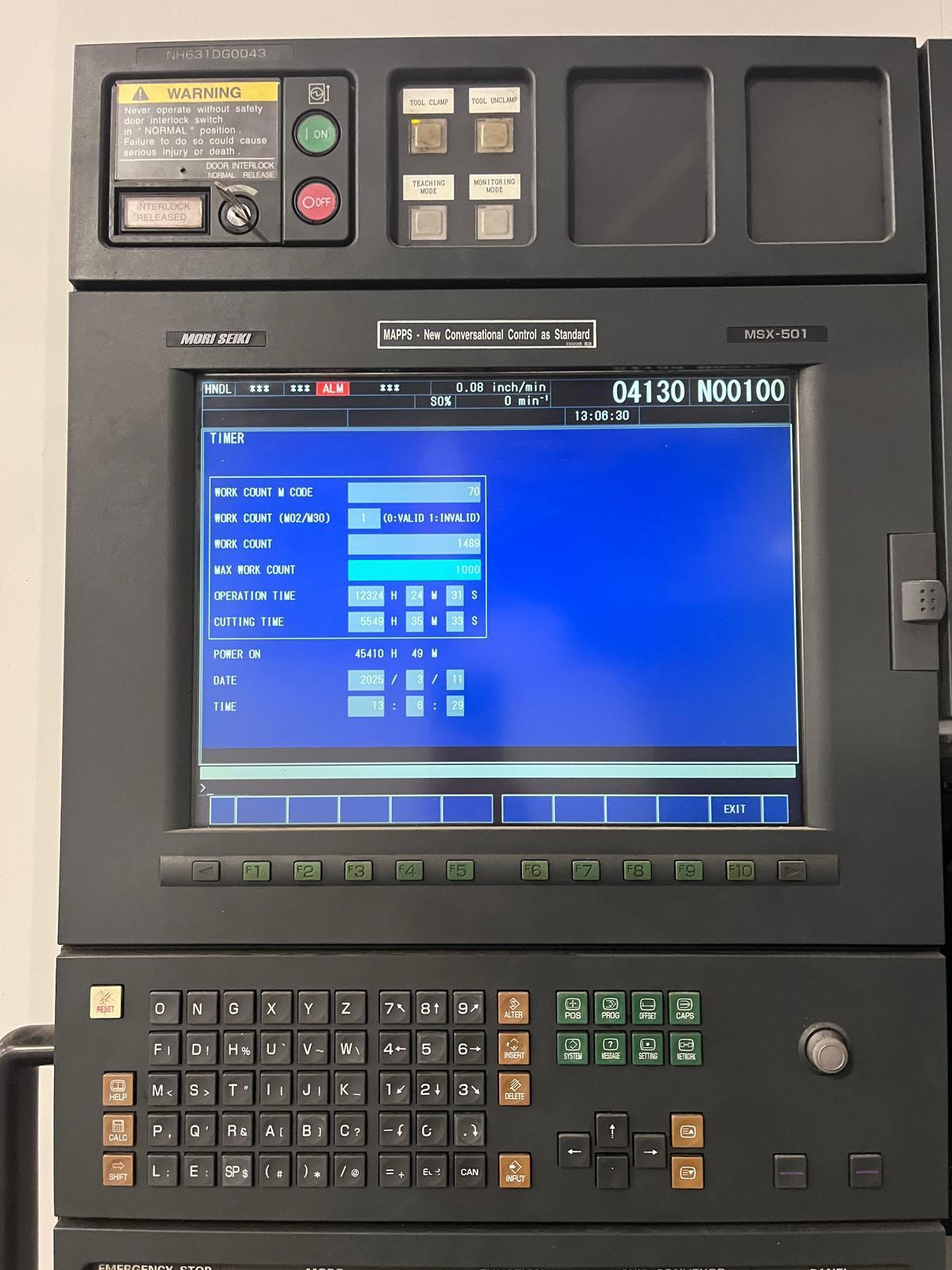 Mori Seiki NH-6300/50 DCG Horizontal Machining Center 7