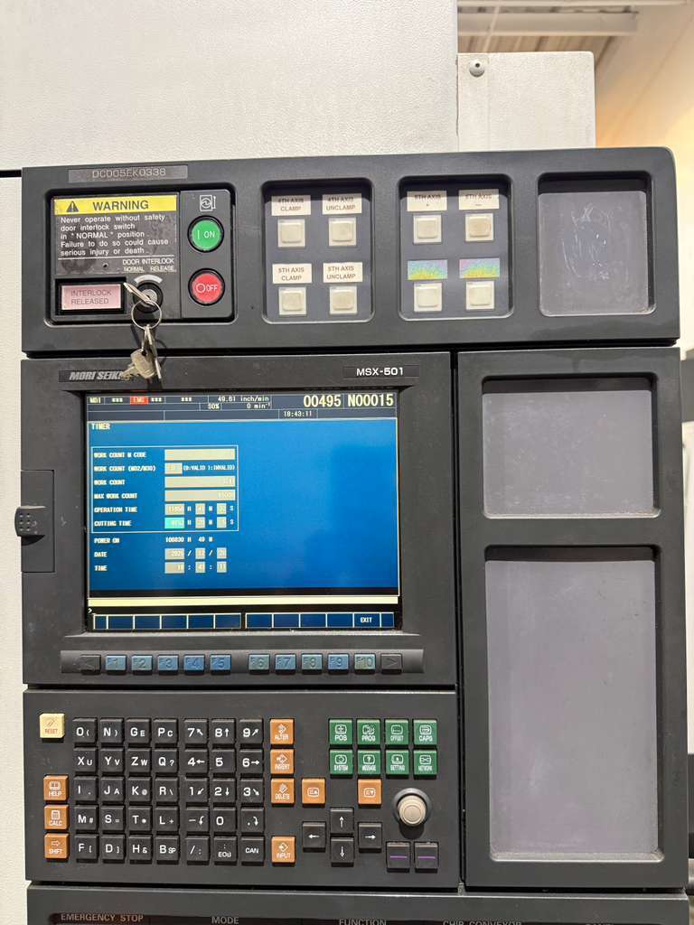 Used Mori Seiki DuraCenter 5 5-Axis CNC Vertical Machining Center