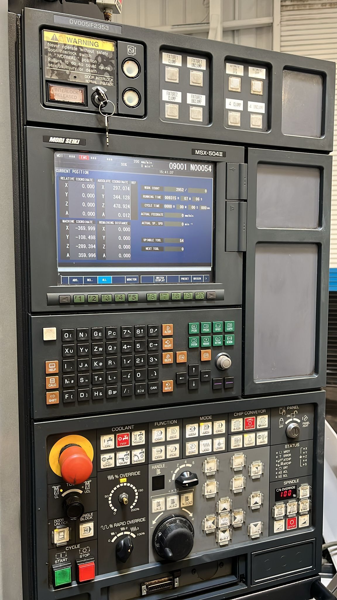 Mori Seiki DuraVertical 5060 CNC Vertical Mill - 4th Axis Ready 6