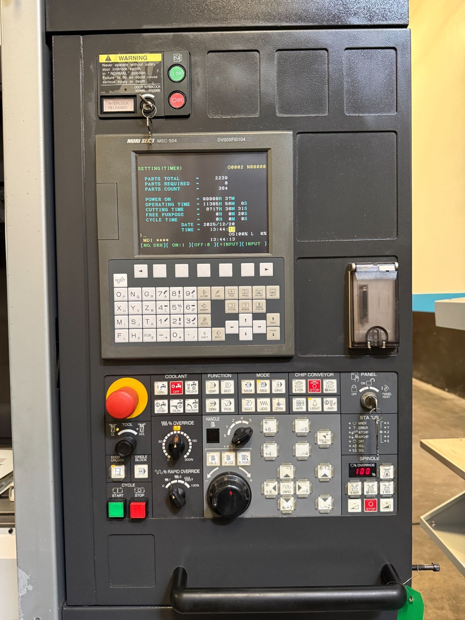 Mori Seiki DuraVertical 5080 CNC Vertical Machining Center - 10,000 RPM Mill 4