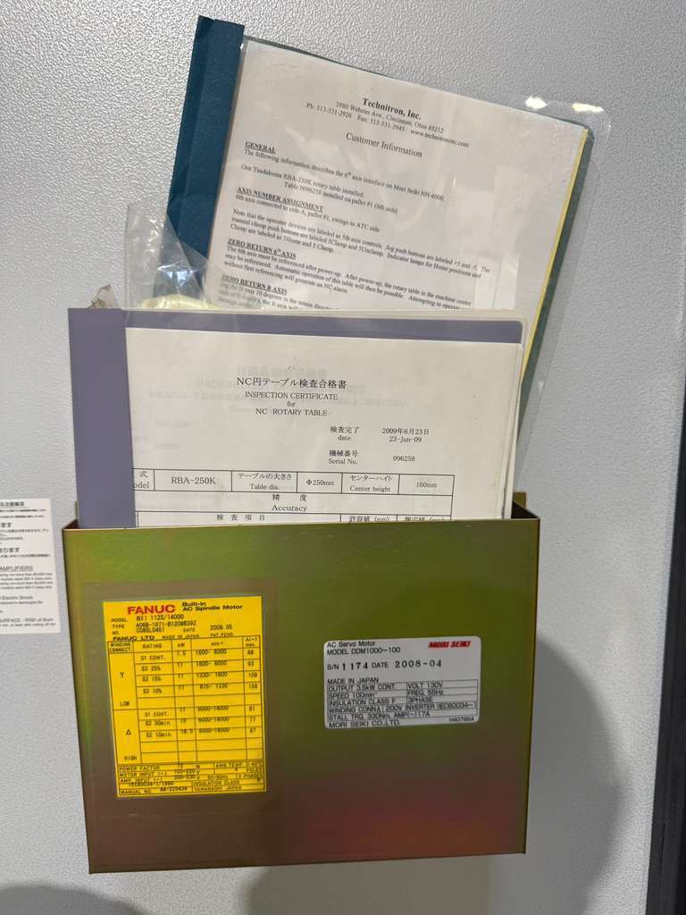 Mori Seiki NH4000 DCG Horizontal Machining Center - Mill 21