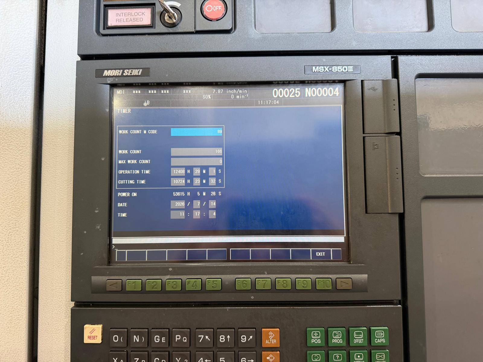 Used Mori Seiki NL2500SMC/700 CNC Turning Center - C Axis Live