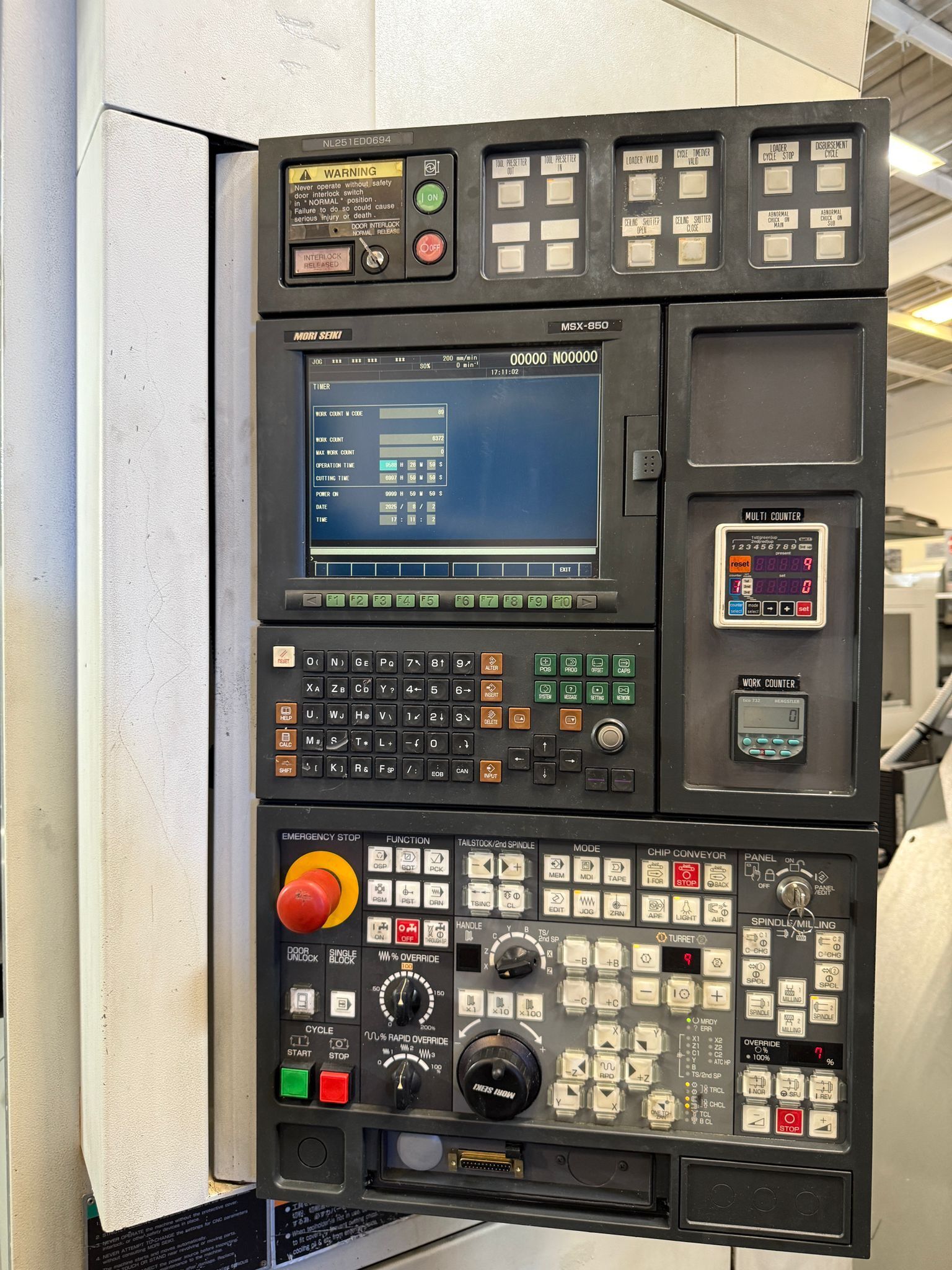 Mori Seiki NL2500SMC/700 CNC Turning Center - Sub Spindle Live Tool Lathe 6