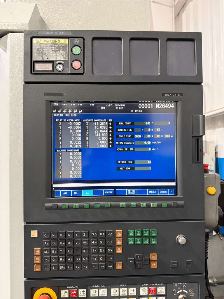 Mori Seiki NMV5000DCG 5 Axis CNC Vertical Machining Center - 12,000 RPM Mill 10