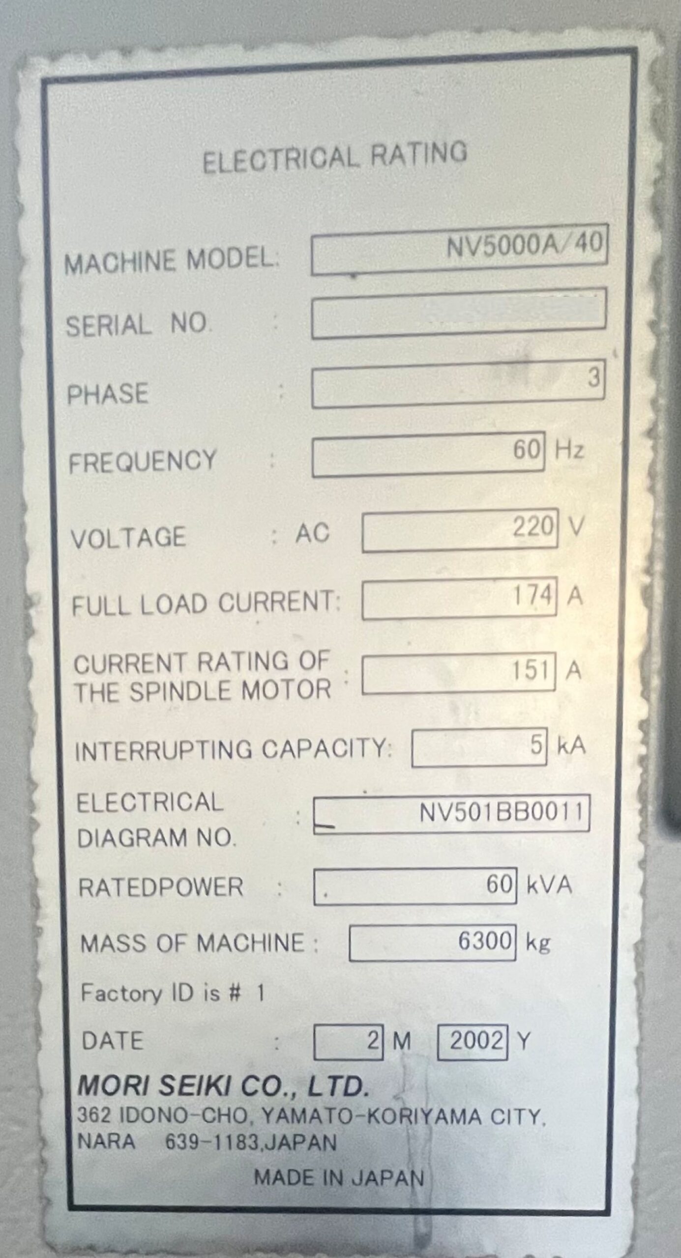Mori Seiki NV5000A/40 CNC Vertical Machining Center - Mill 13