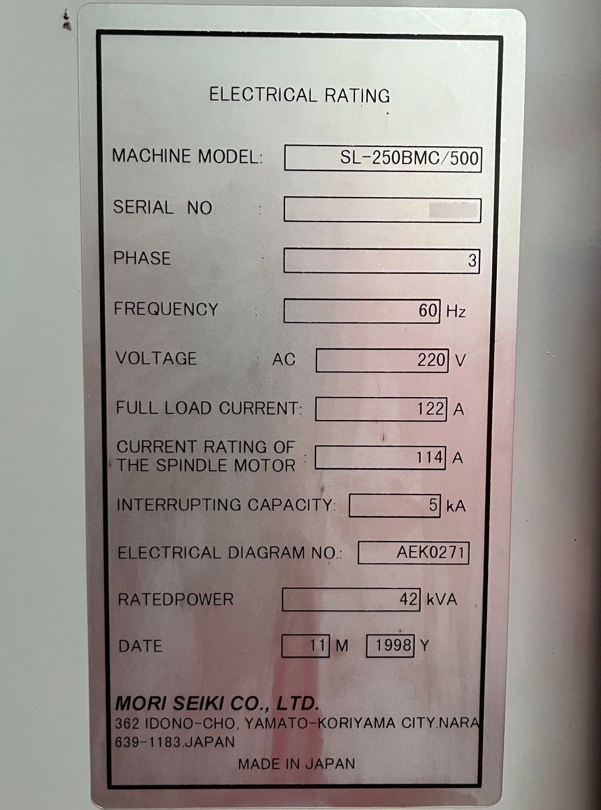 Mori Seiki SL-250BMC/500 CNC Turn Mill Center 15