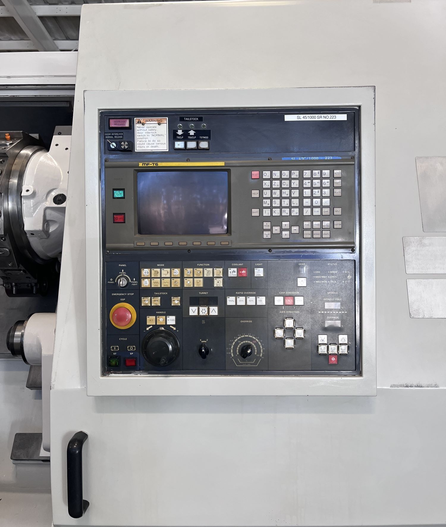 Mori Seiki SL-45C/1000 CNC Turning Center - Big Bore Lathe 4