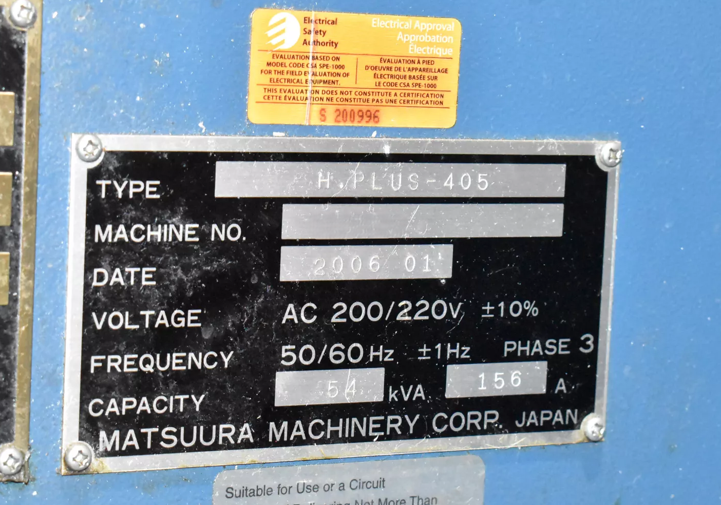 Matsuura H.Plus 405 4