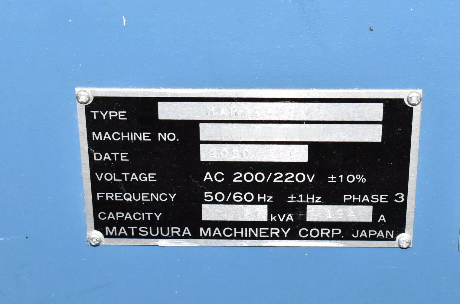 Matsuura MAM72 35V 6
