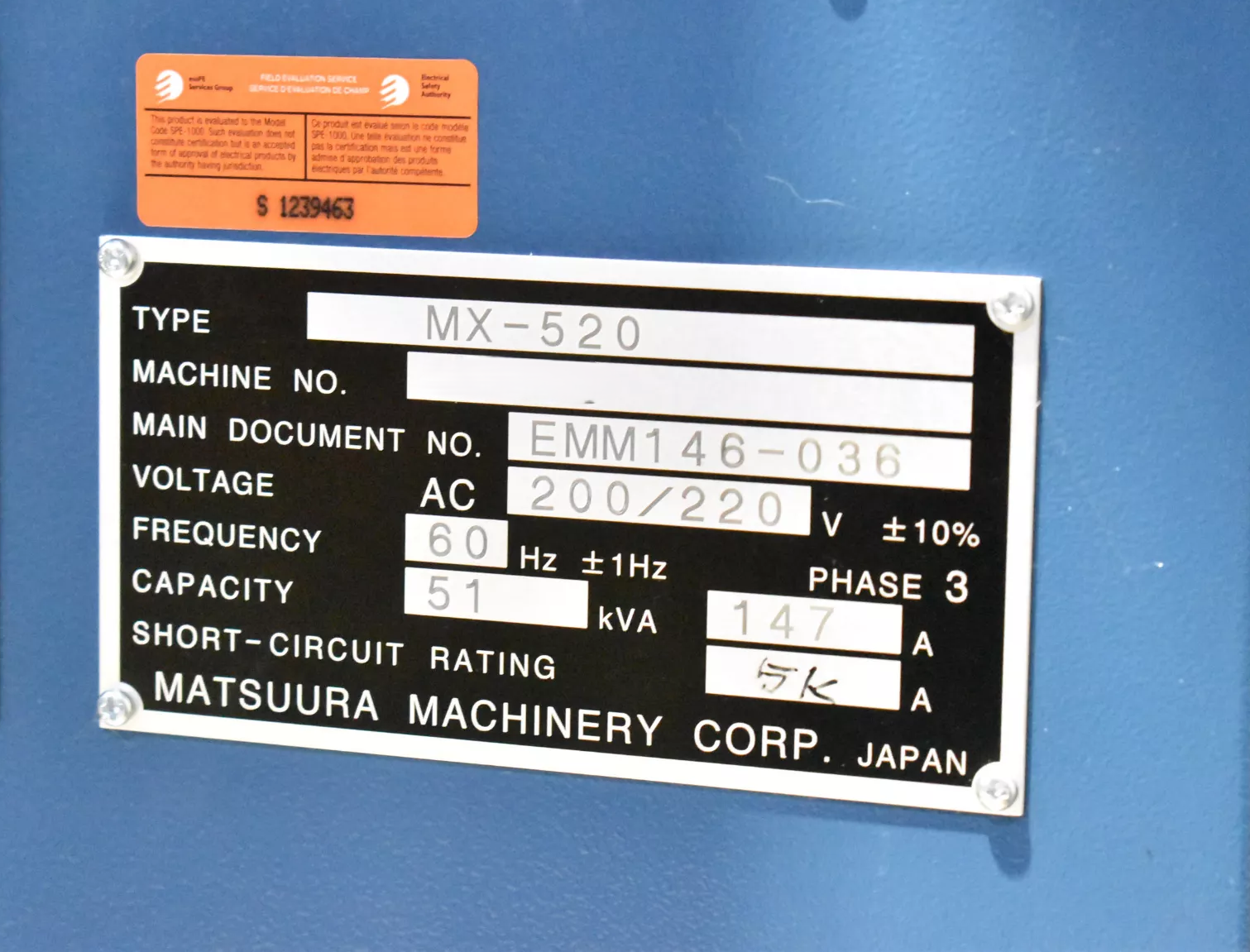 Matsuura MX 520 5