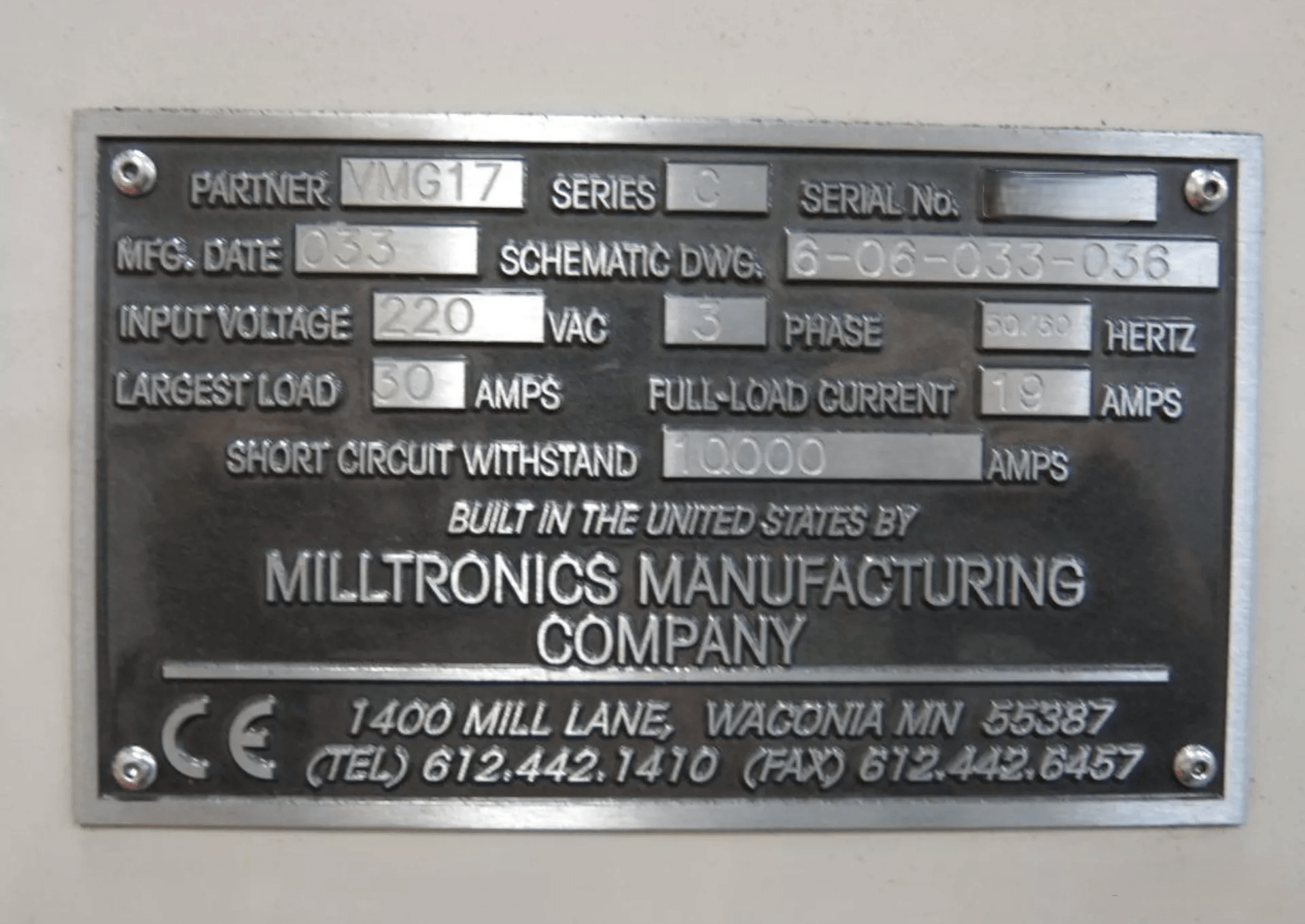 Milltronics VMG17 5