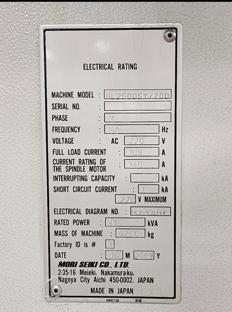 Mori Seiki NL2500SY 700 (4)