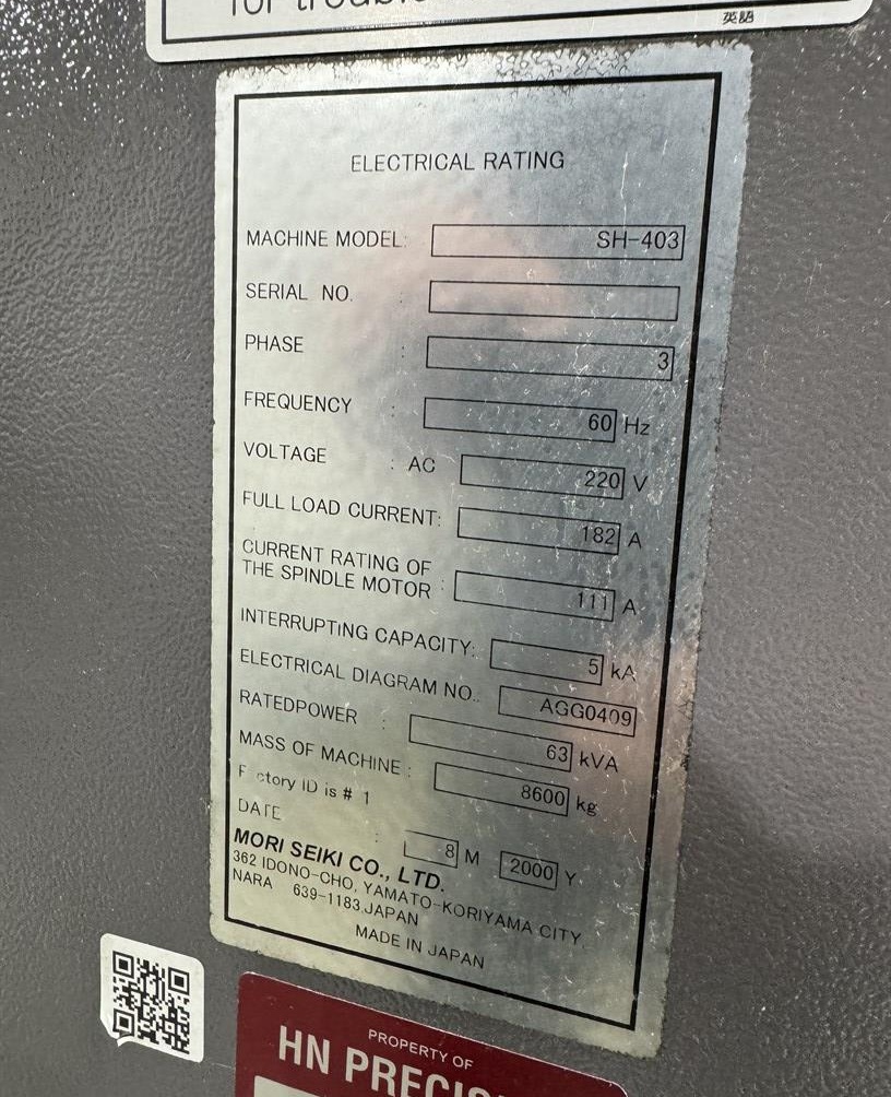 Mori Seiki SH 403 3