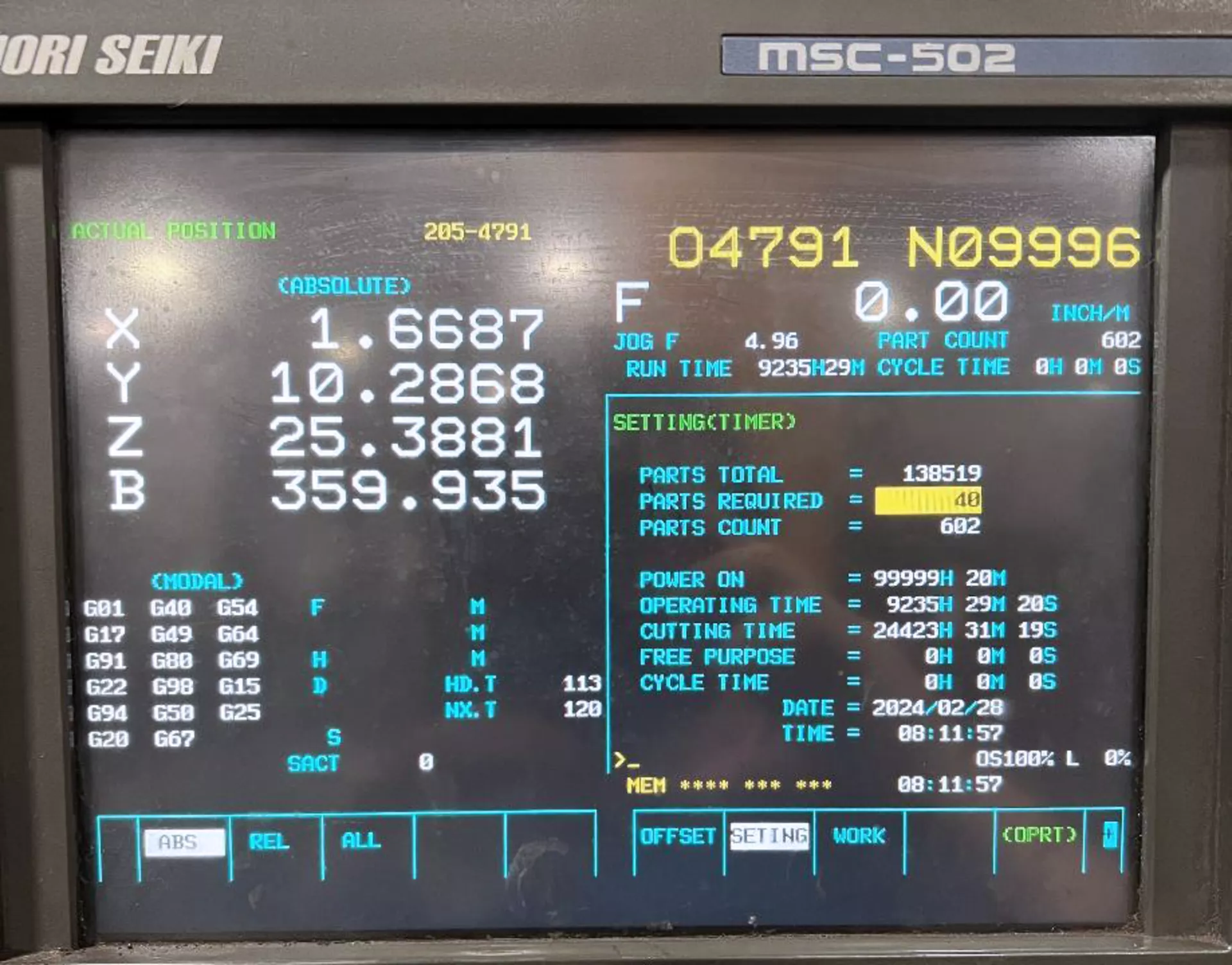 Mori Seiki SH 630 3